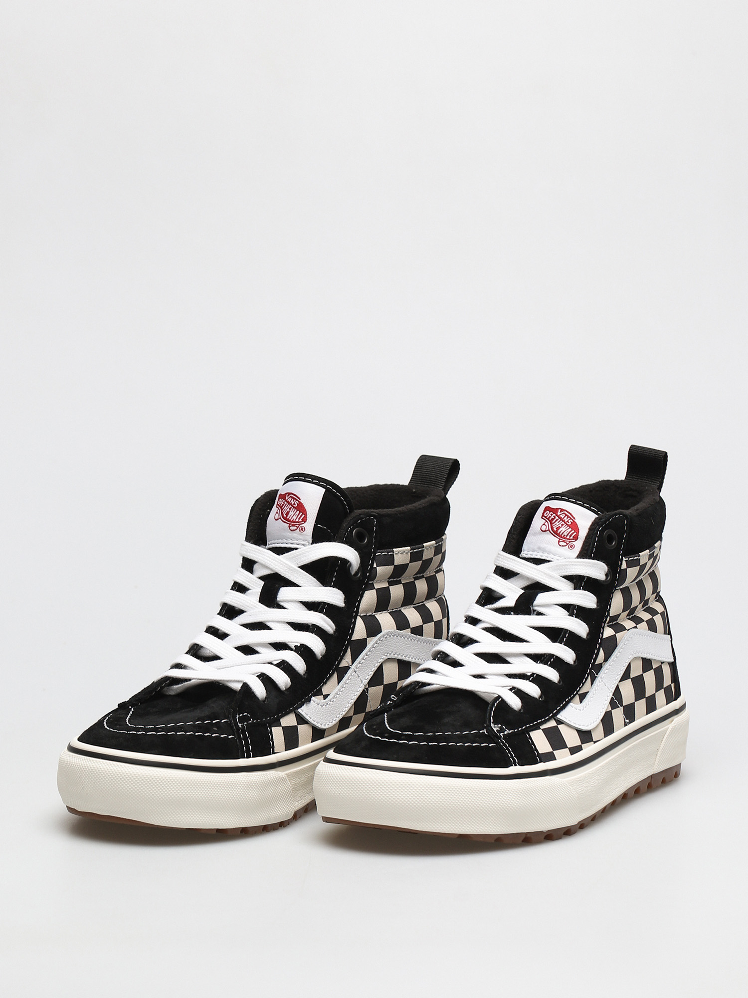 Vans Sk8 Hi MTE 1 Cipők (black/white/checkerboard)