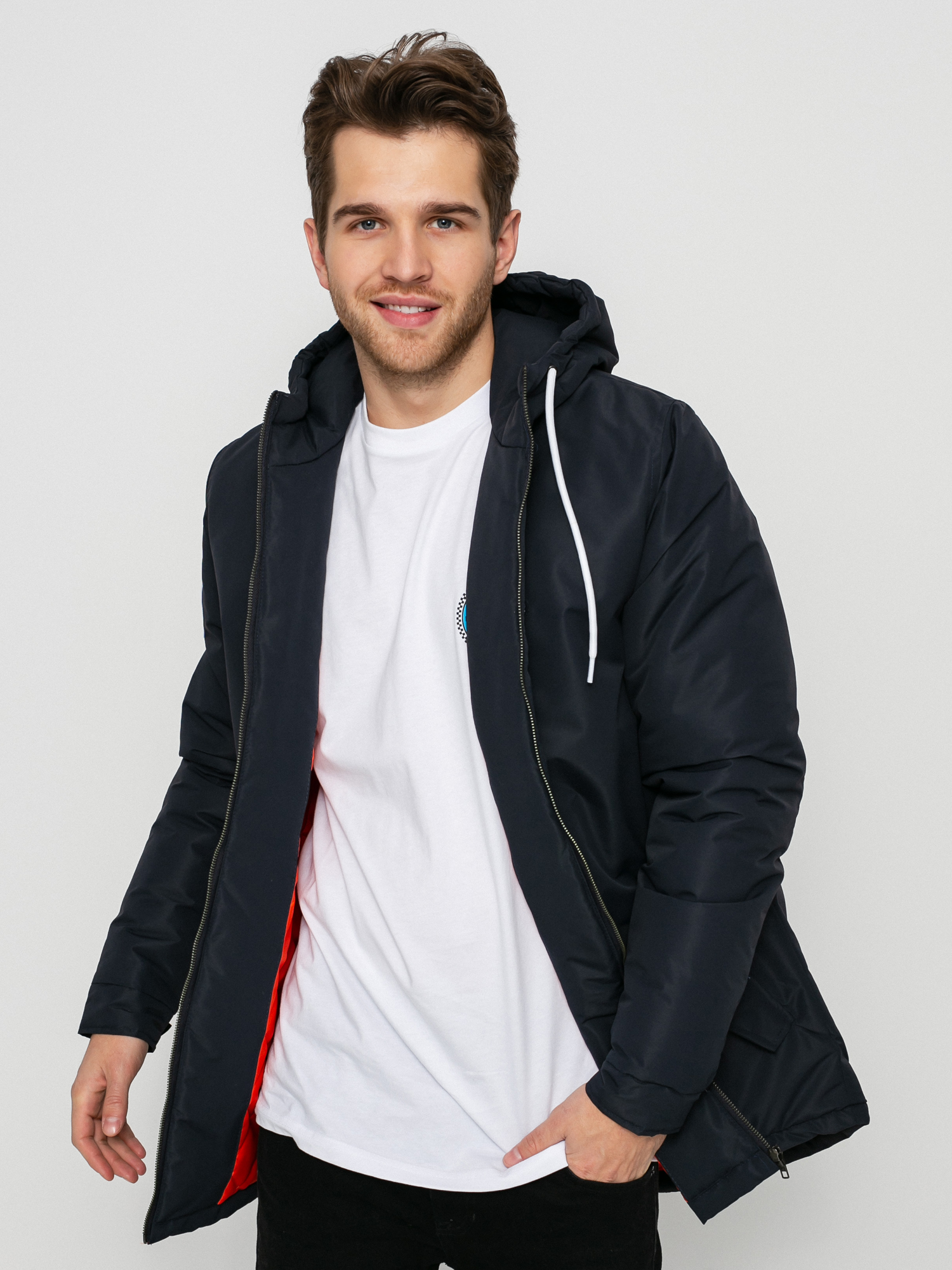 navy winter parka