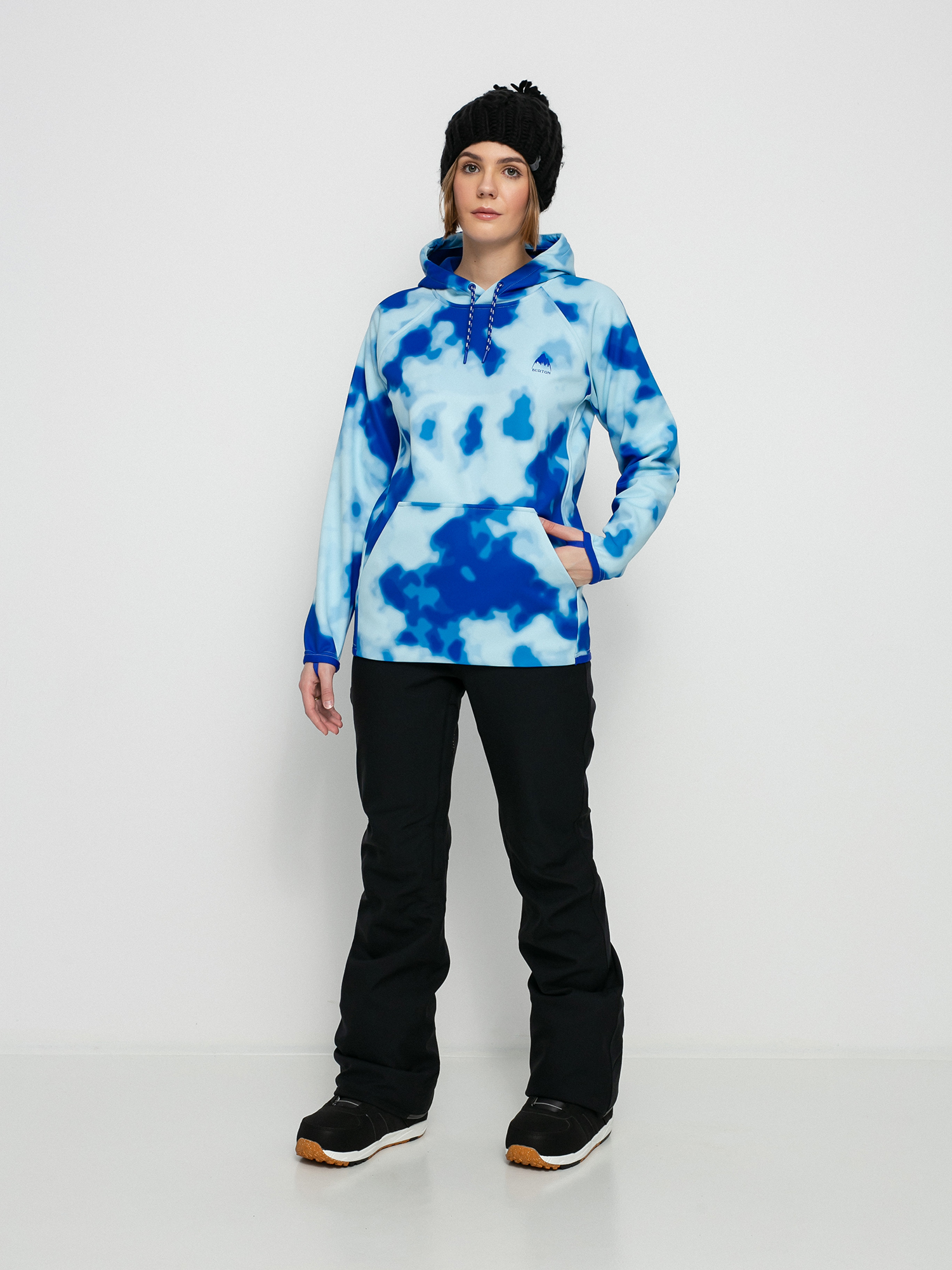 Burton Crown Weatherproof Pulóver Wmn (cobalt abstract dye)