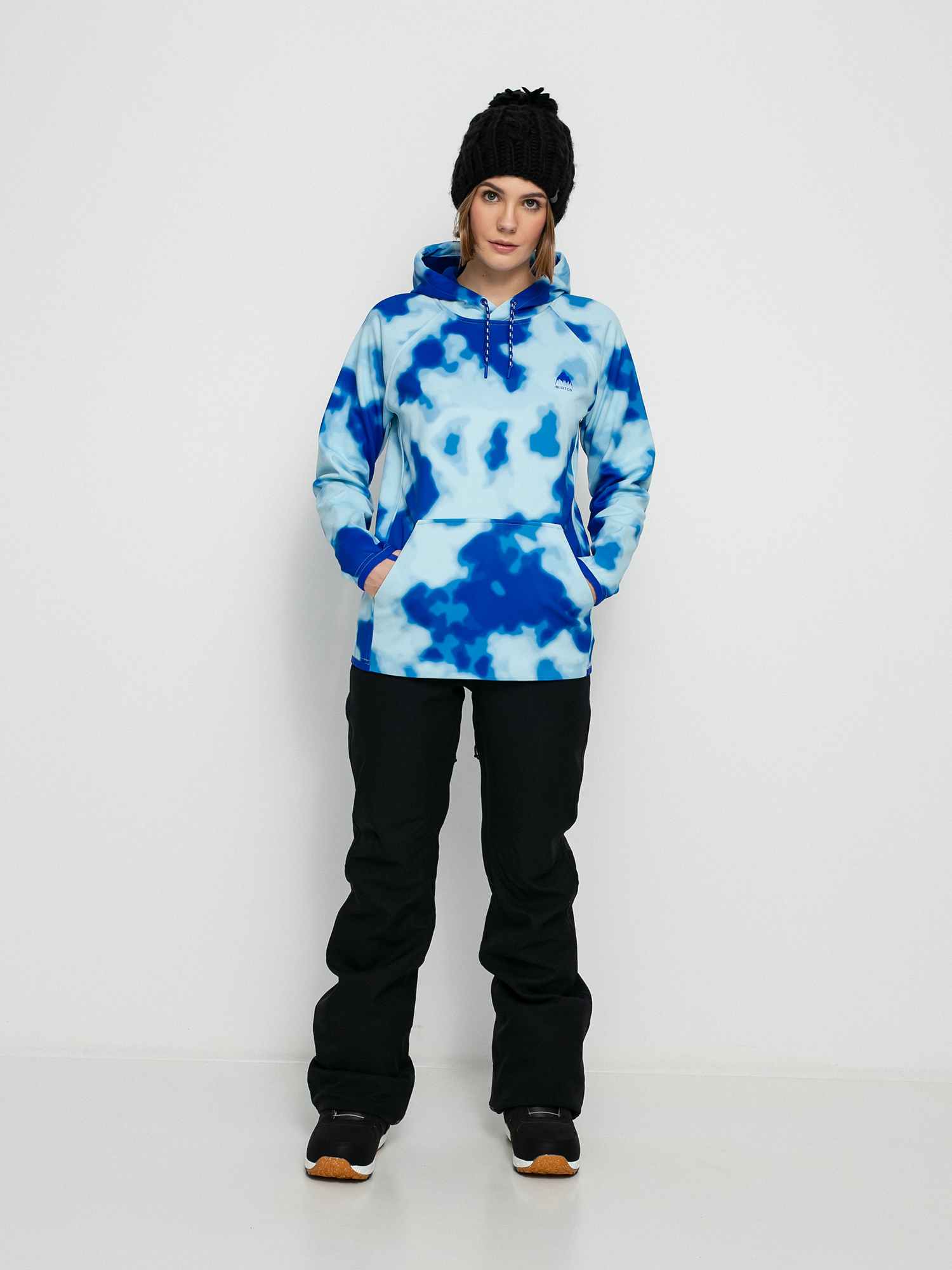 Burton Crown Weatherproof Pulóver Wmn (cobalt abstract dye)