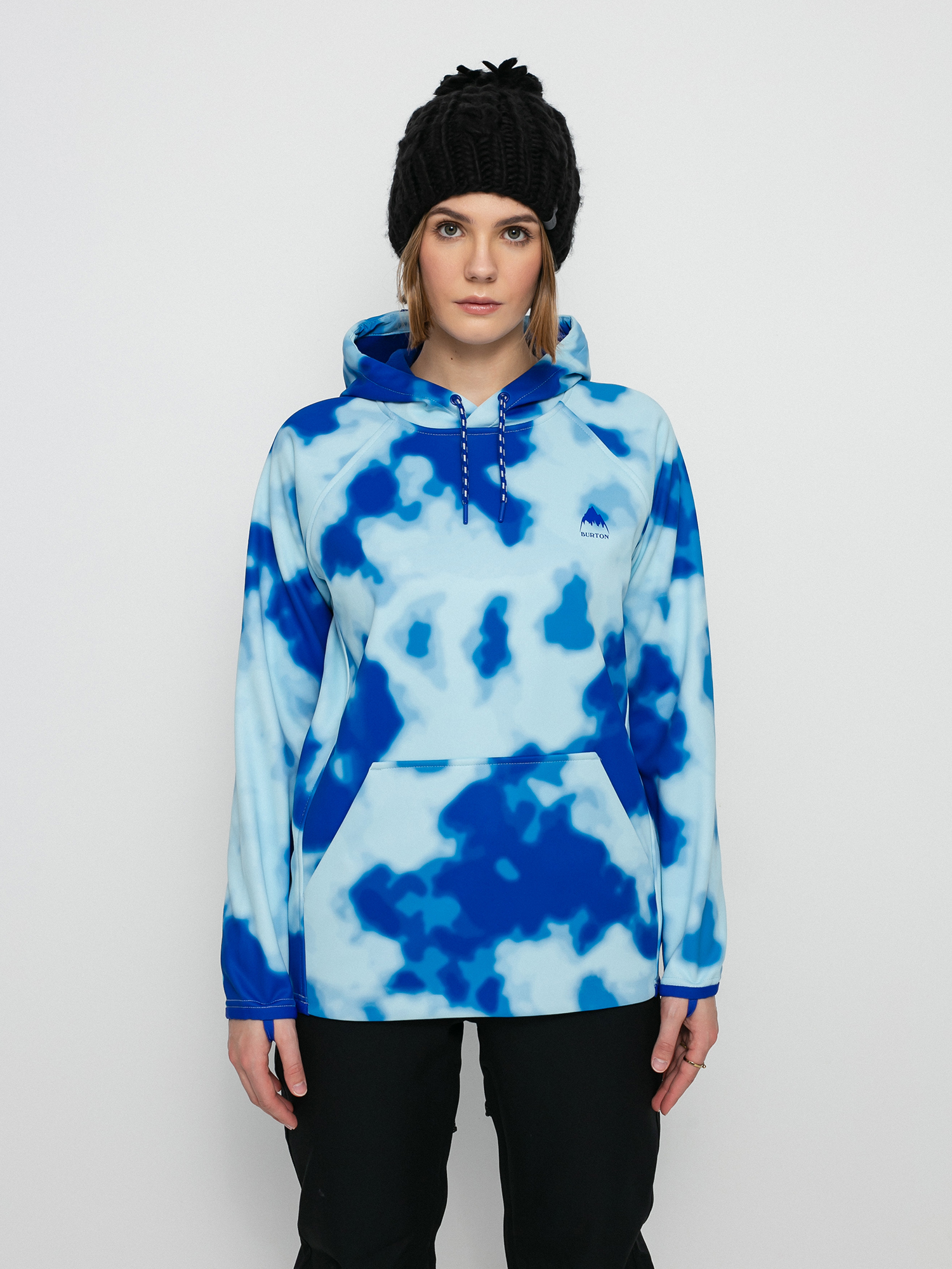 Burton Crown Weatherproof Pulóver Wmn (cobalt abstract dye)