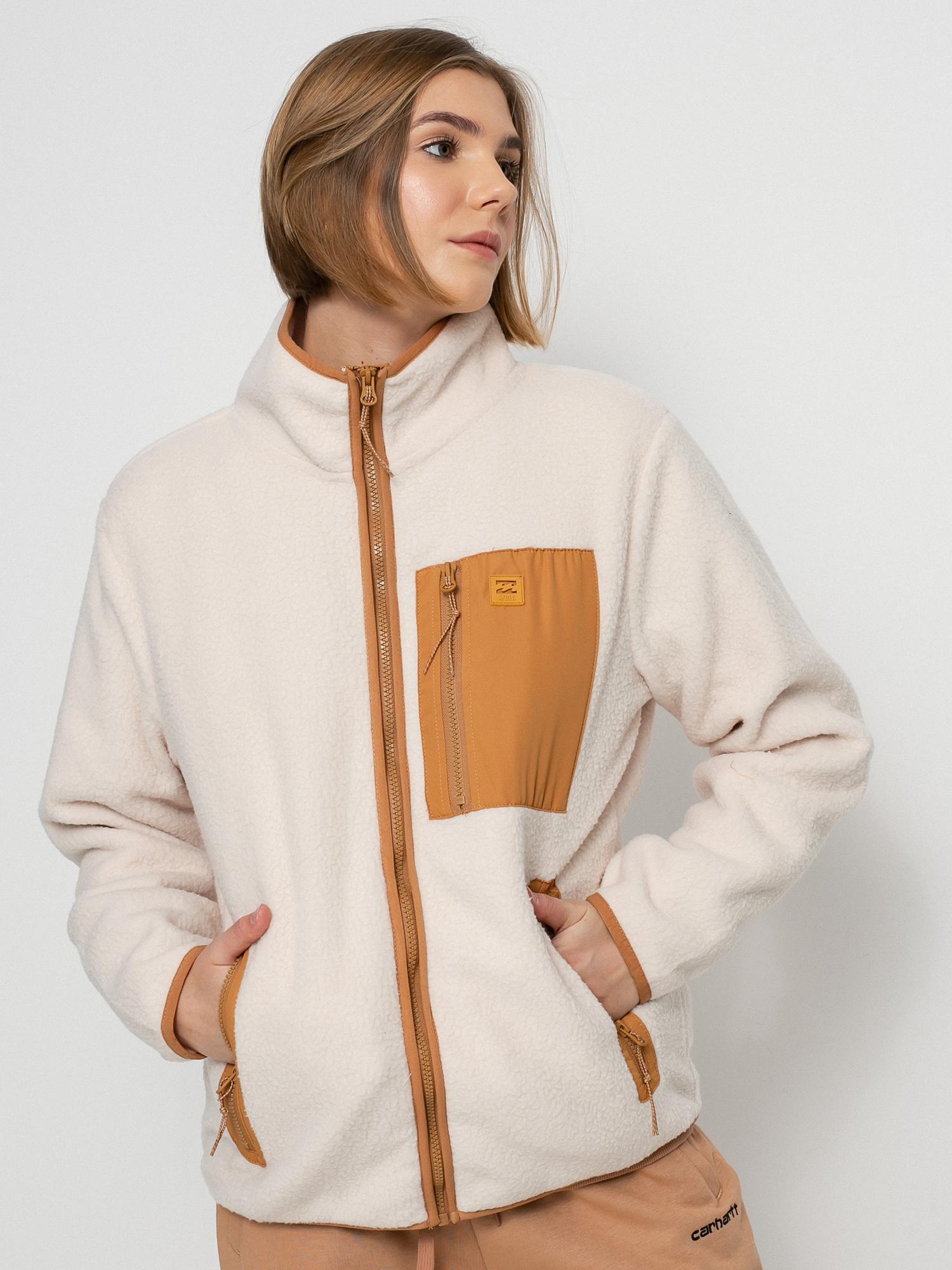 Női Billabong Switchback Full Zip Polár pulóver (whisper)