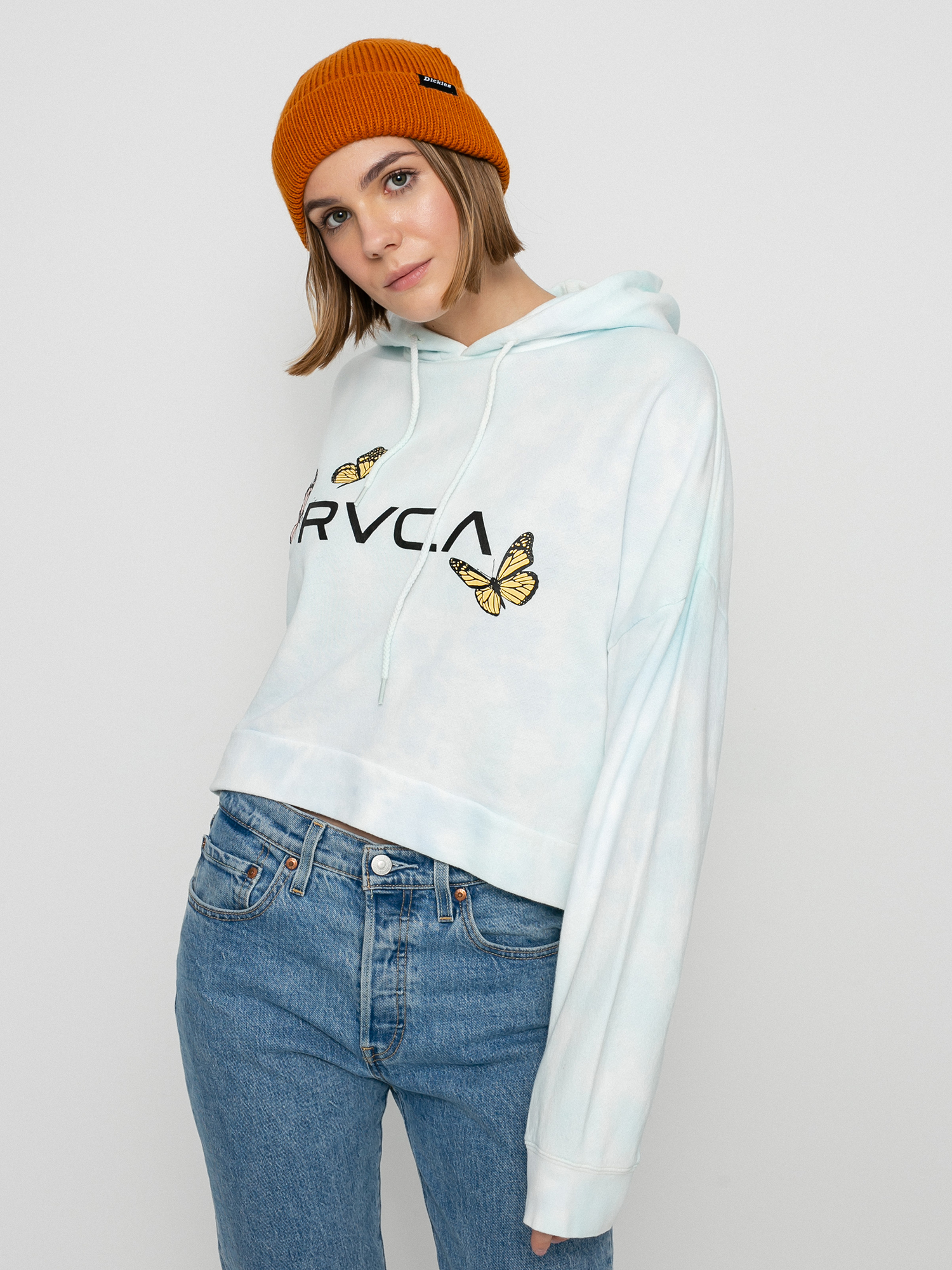 RVCA Big Rvca Venice HD Kapucnis pulóver Wmn (vintage white)