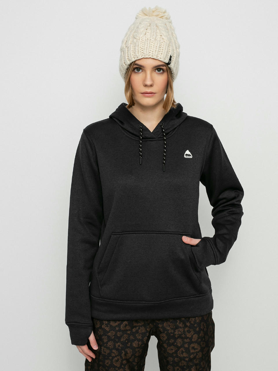 Thermo pulóver Burton Oak HD Wmn (true black heather)