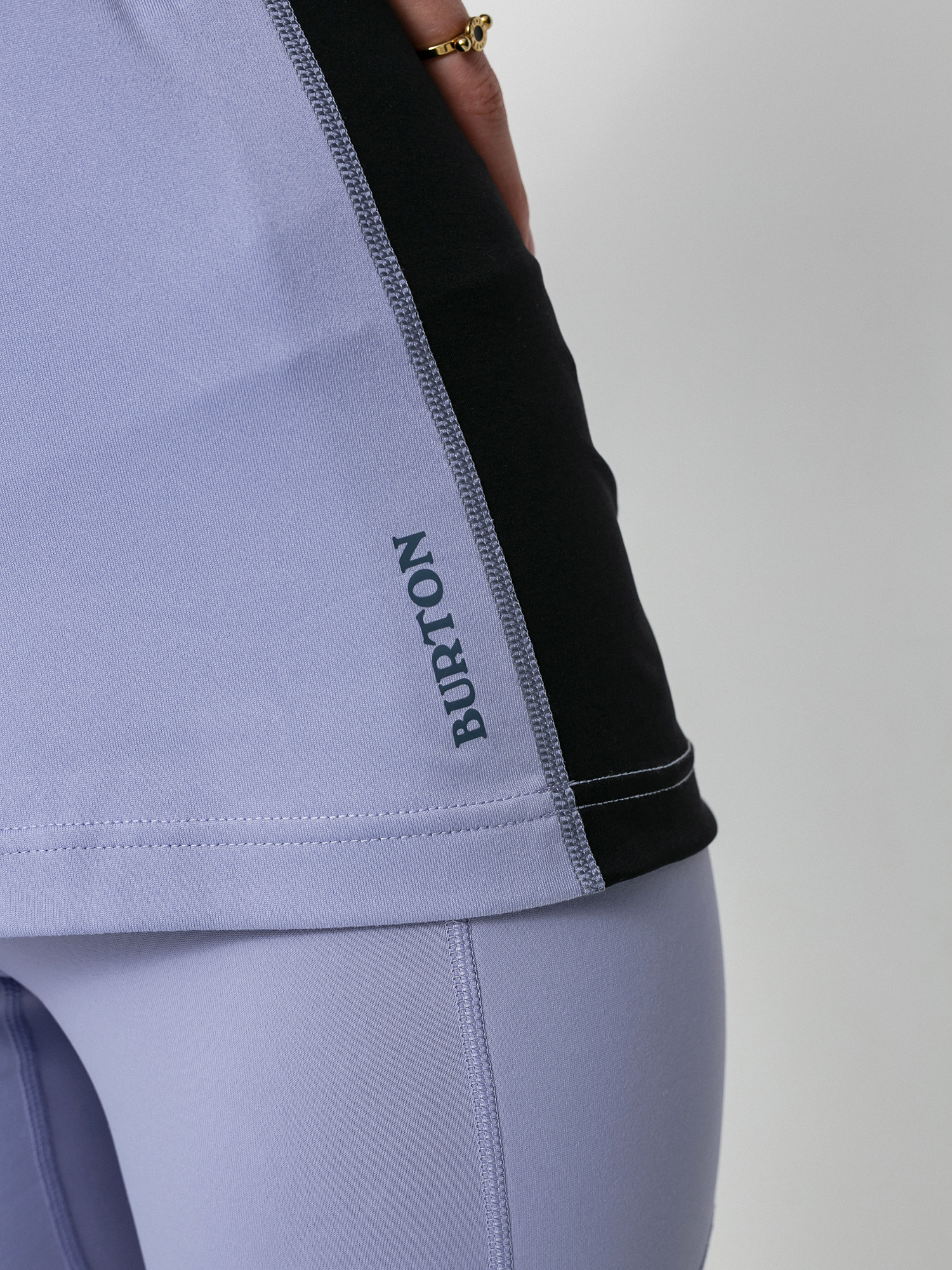 Női Burton Midweight X Base Layer Long Neck HD Hosszú ujjú thermo felső (folkstone gray/foxglove violet)