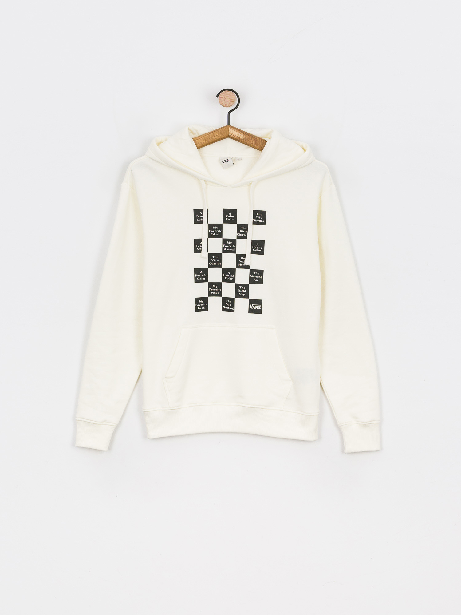 Vans Checkerboard Day HD Kapucnis pulóver Wmn (marshmallow)