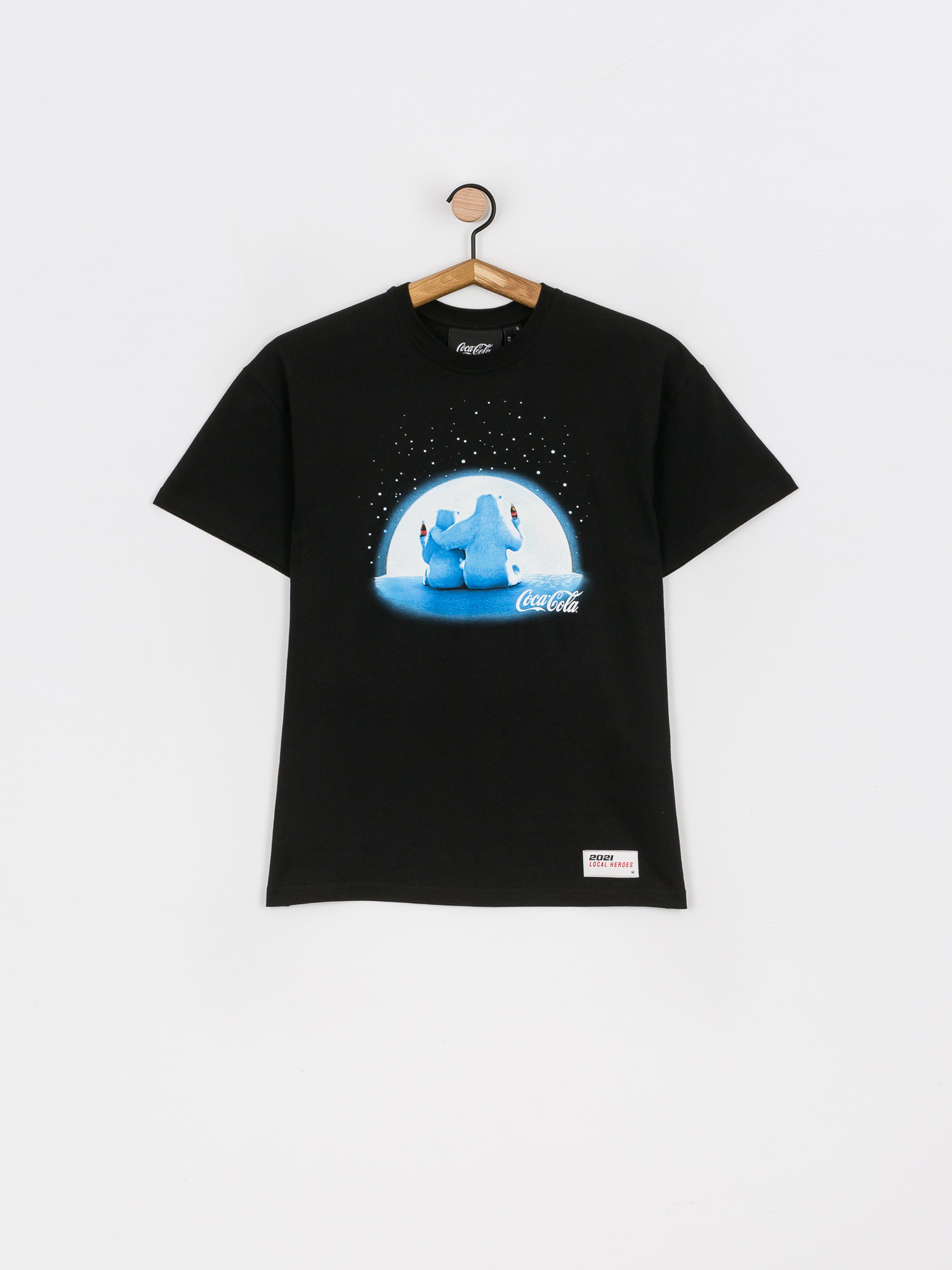 Local Heroes Coca Cola Polar Bear Póló Wmn (black)