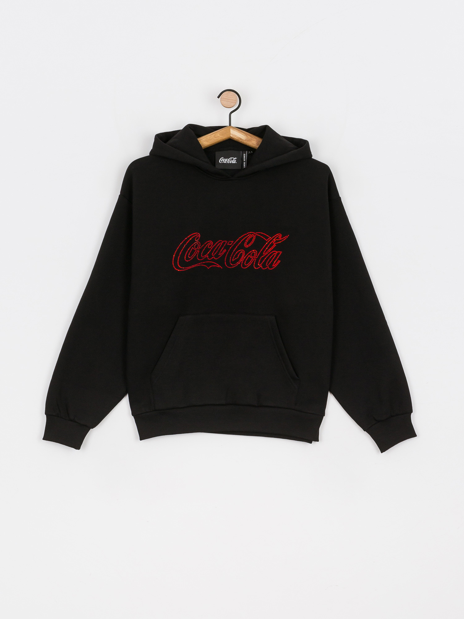 Local Heroes Coca Cola Rhinestones HD Kapucnis pulóver Wmn (black)