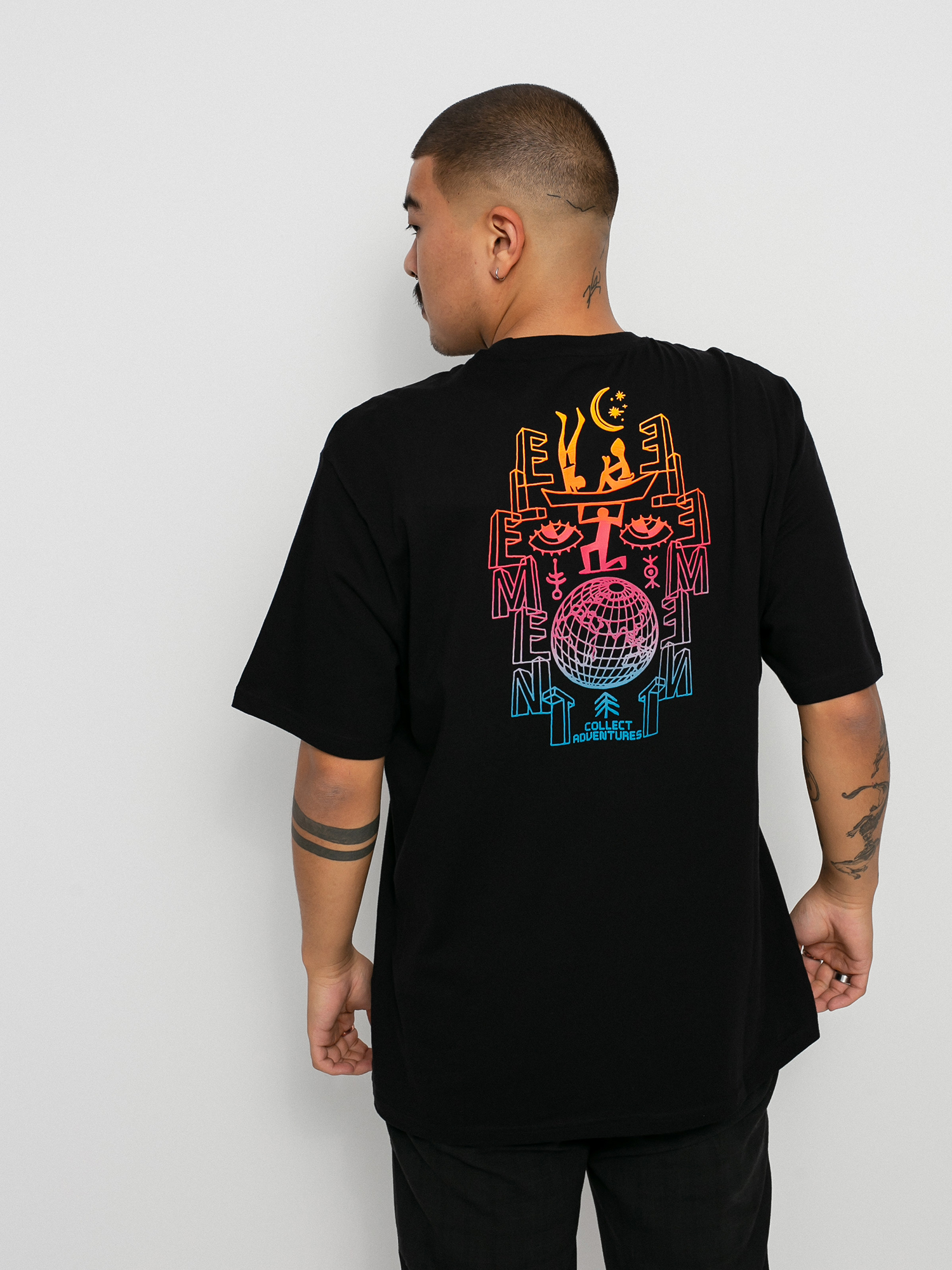 Element Cabeza póló (flint black)