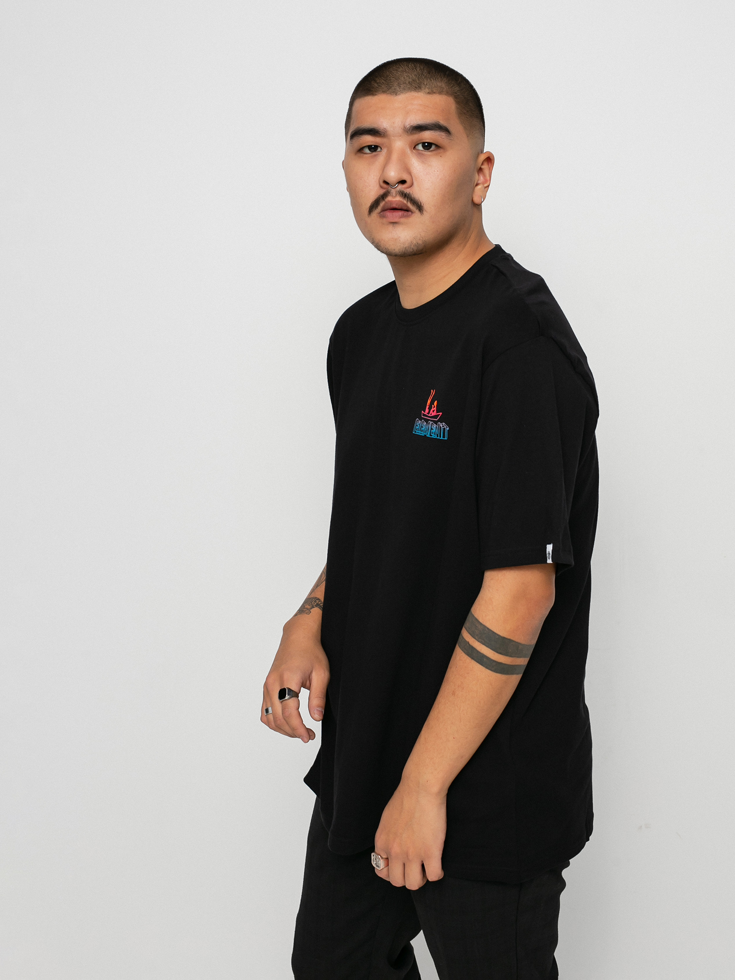 Element Cabeza póló (flint black)