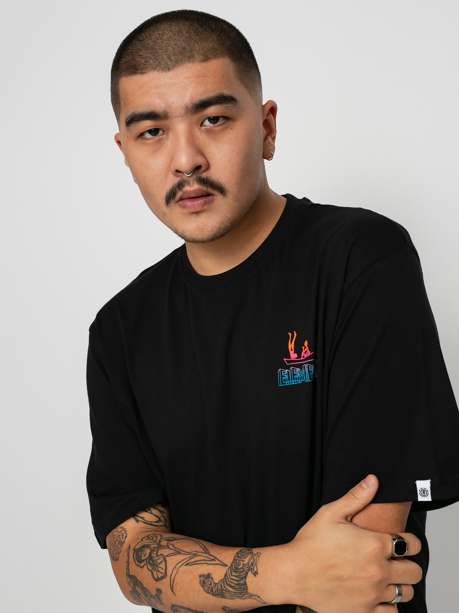 Element Cabeza póló (flint black)