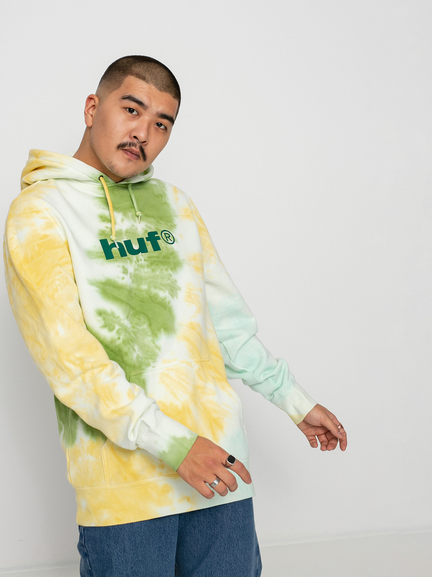 HUF Lo-Fi Tiedye HD Kapucnis pulóver (gold)