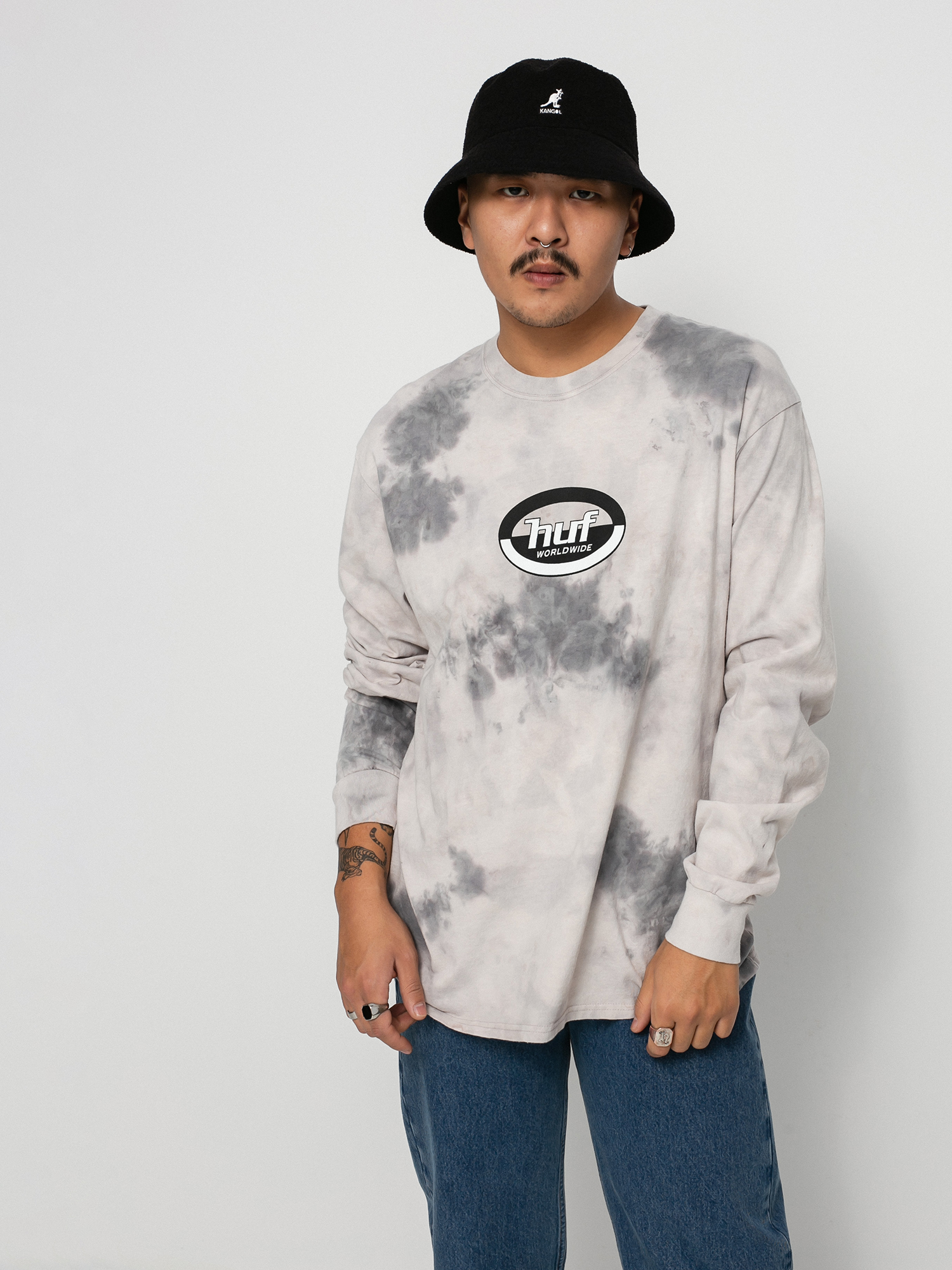 HUF Ellipse Logo Hosszú ujjú felső (frost gray)