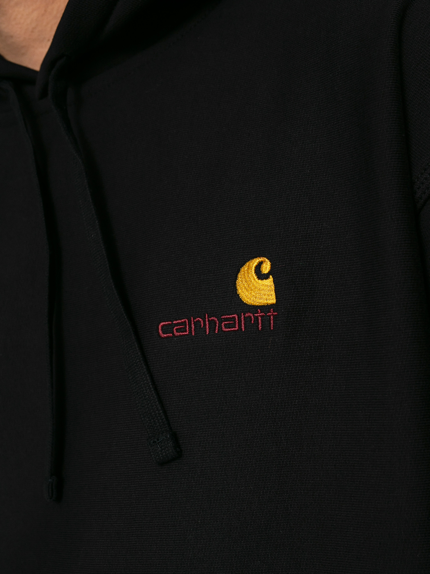Carhartt WIP American Script HD Kapucnis pulóver (black)