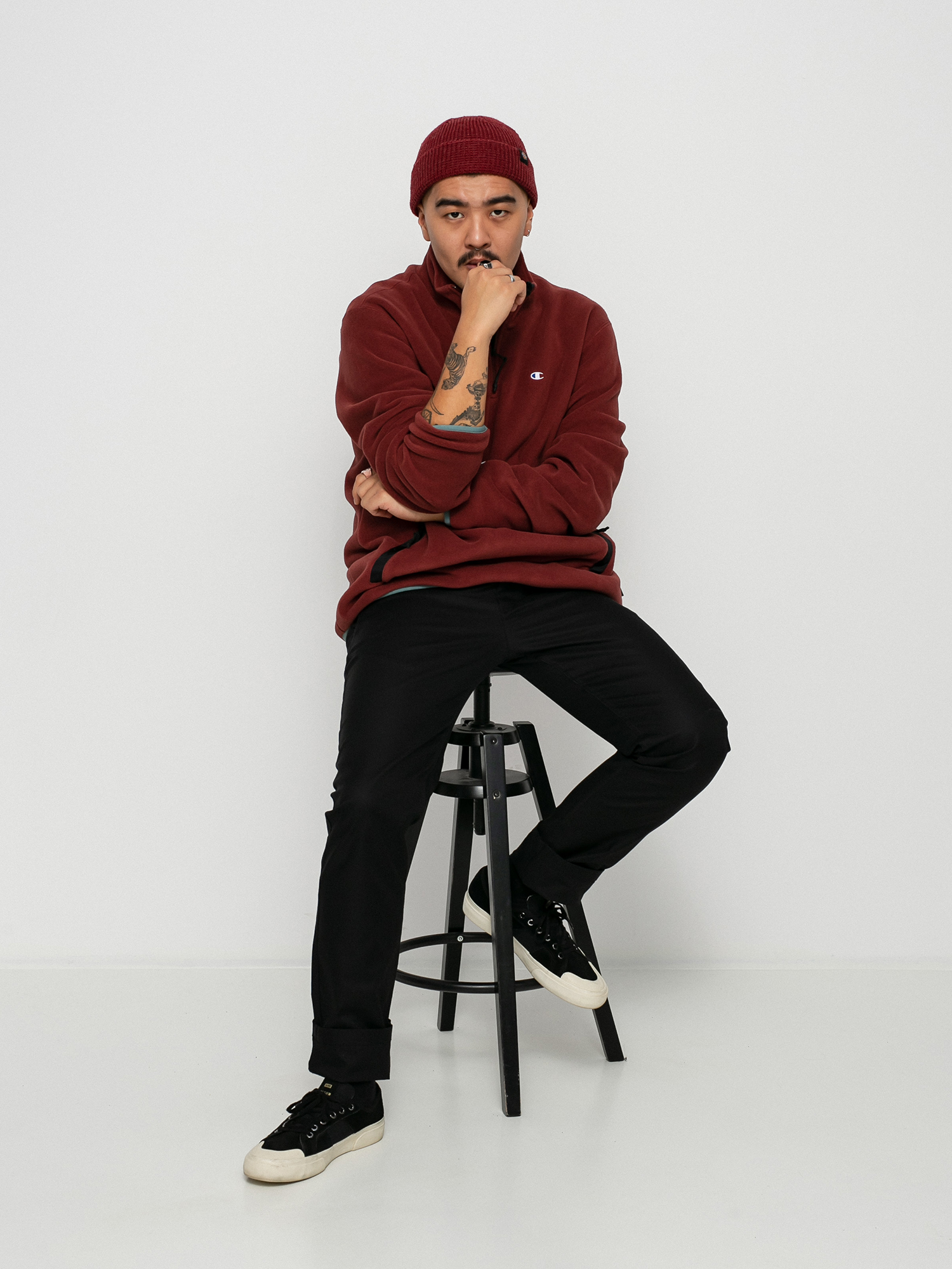 Champion Half Zip Top 215107 Pulóver (and/trp/nbk)