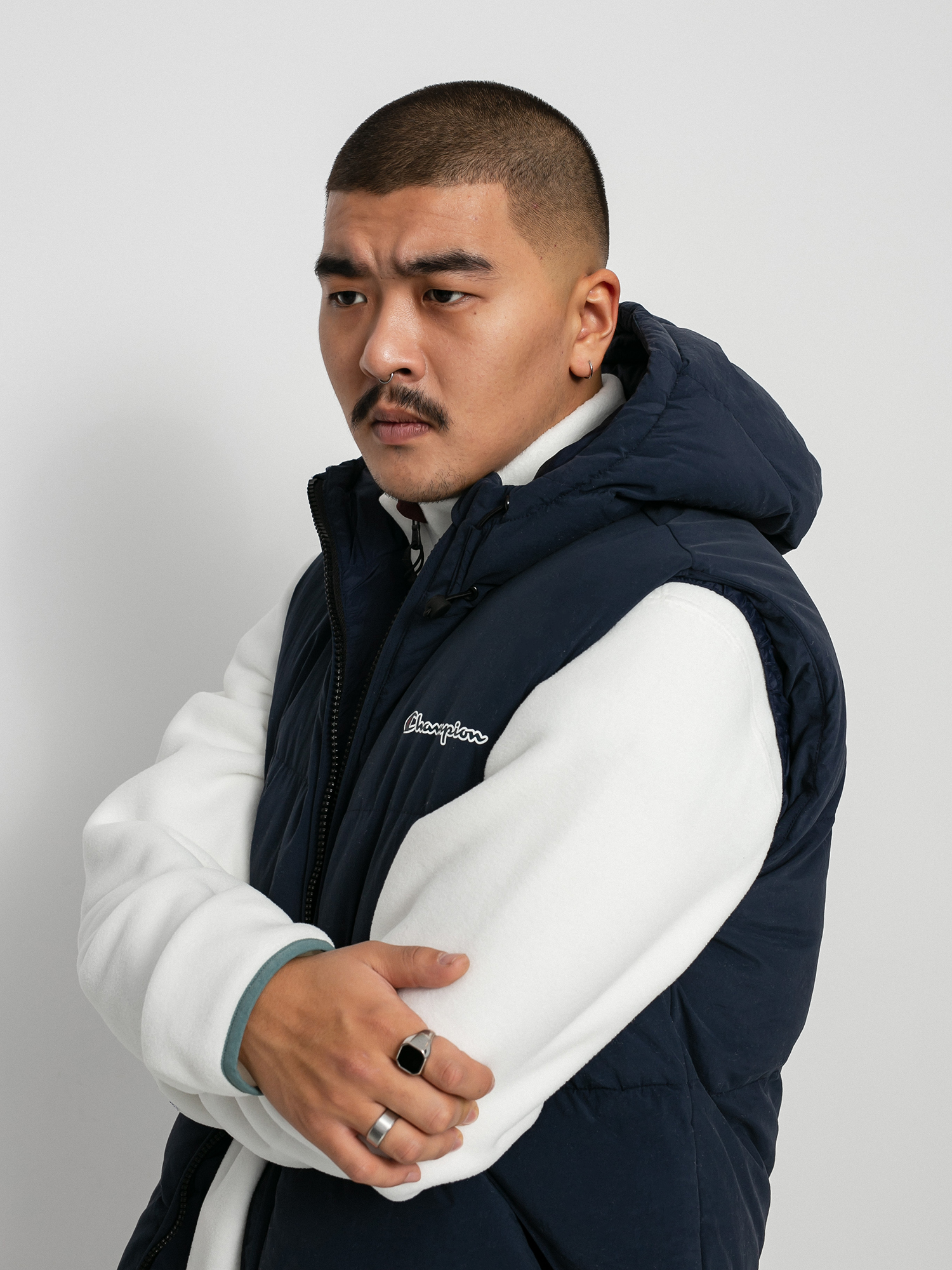 Champion Hooded Full Zip Vest 216732 Mellény (nvb)