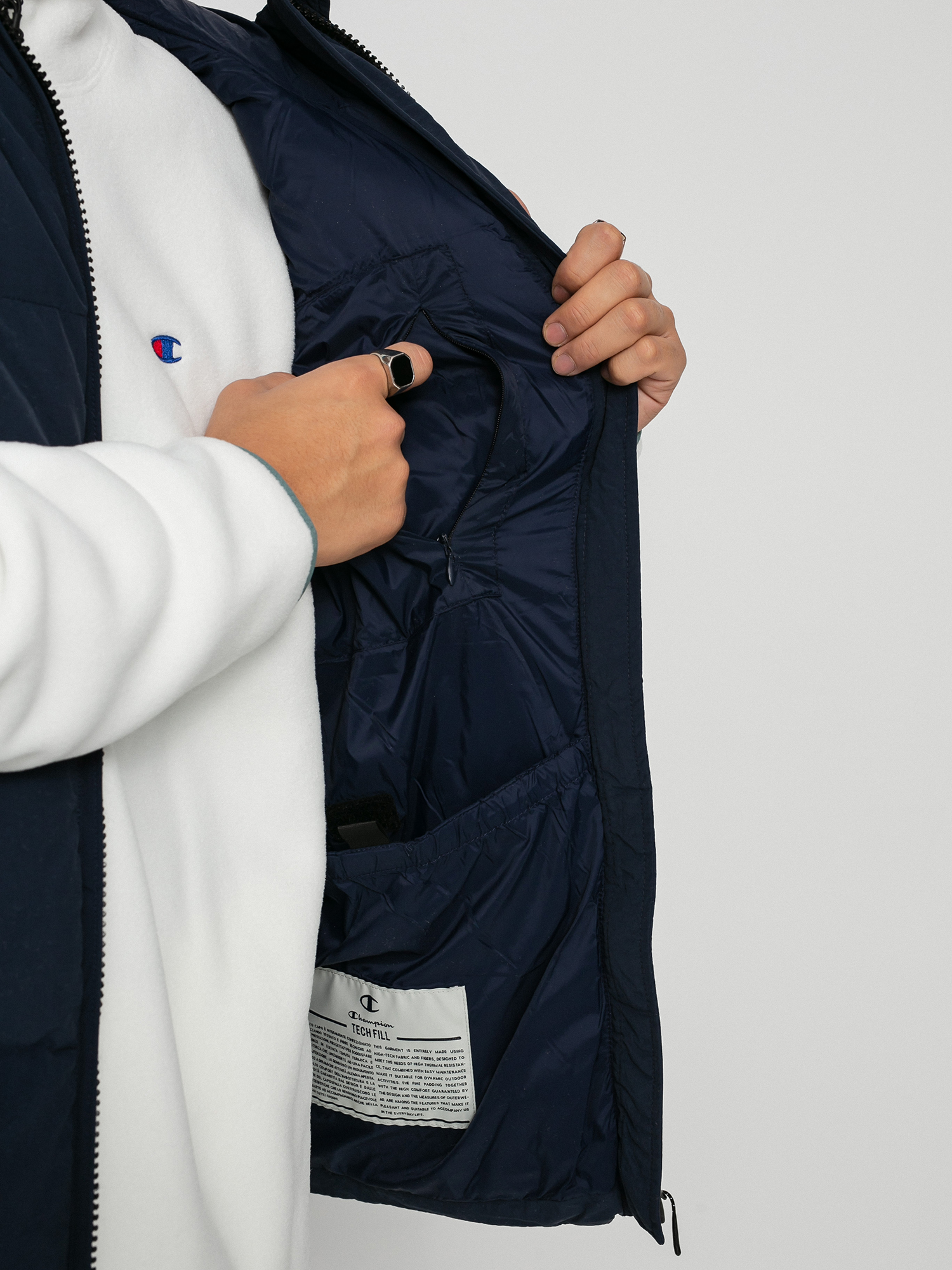 Champion Hooded Full Zip Vest 216732 Mellény (nvb)
