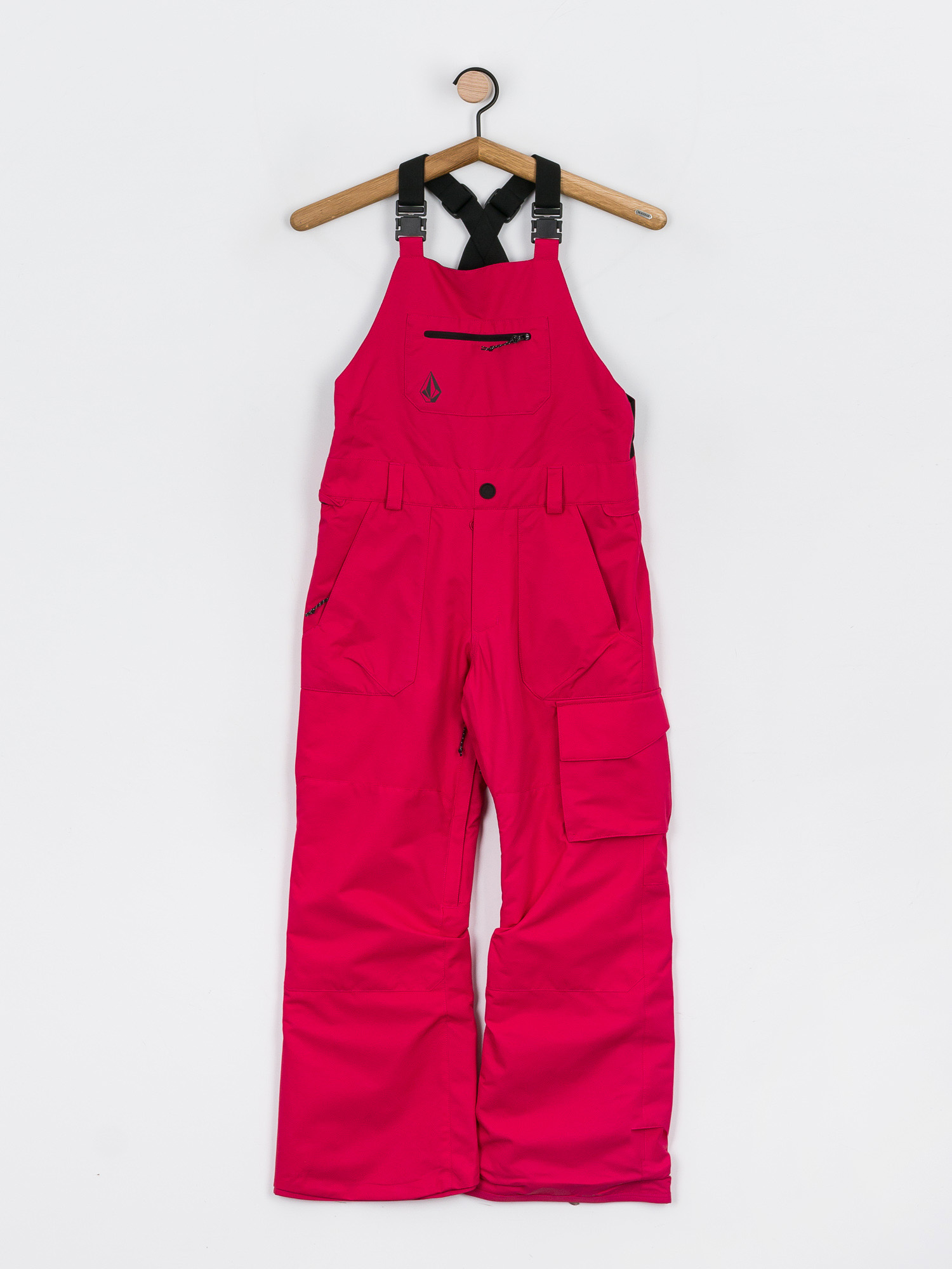 Volcom Barkley Bib Overall JR Snowboard nadrág (magenta)