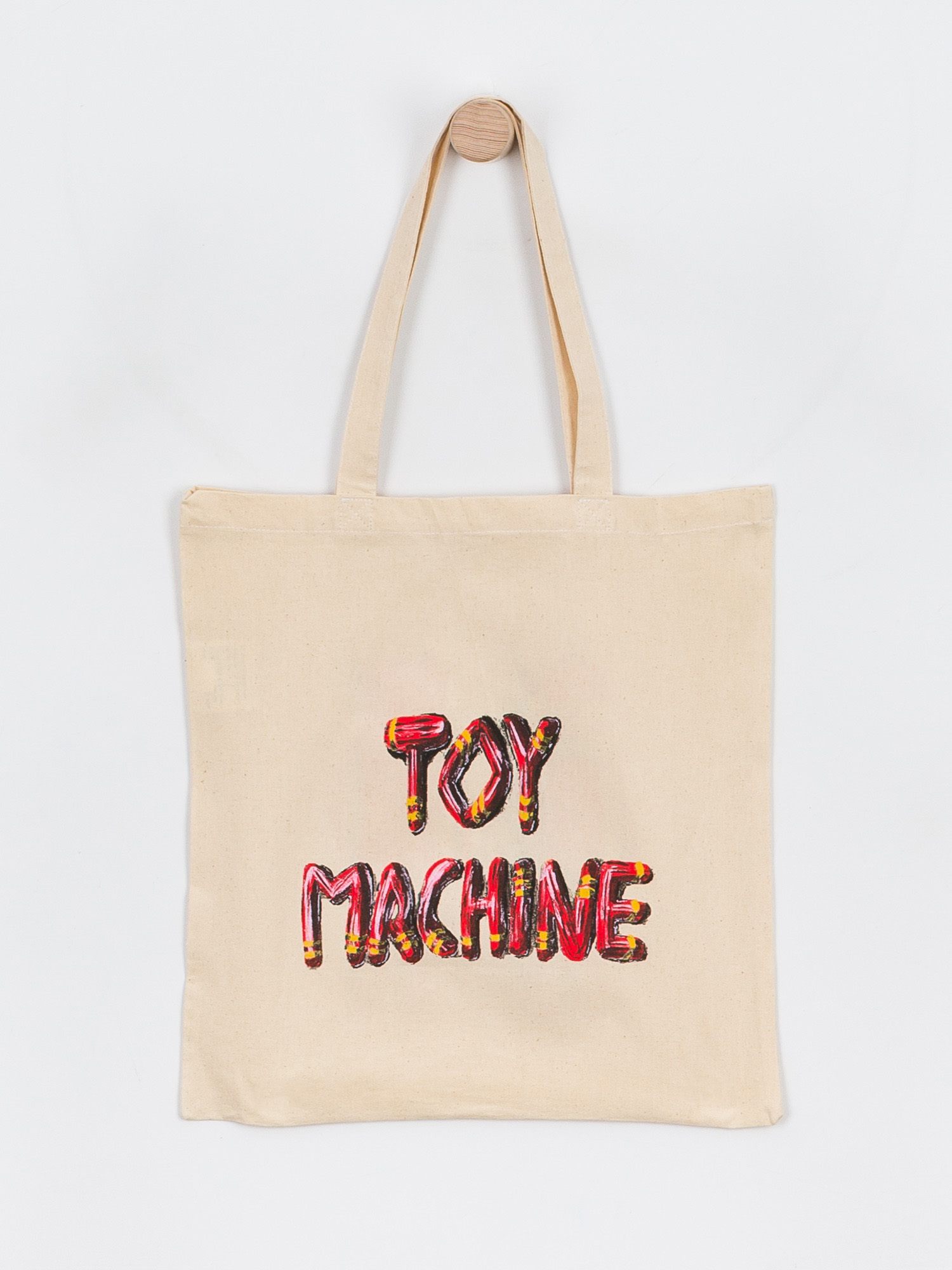 Toy Machine Monster Puppet Tote Táska (natural/red)