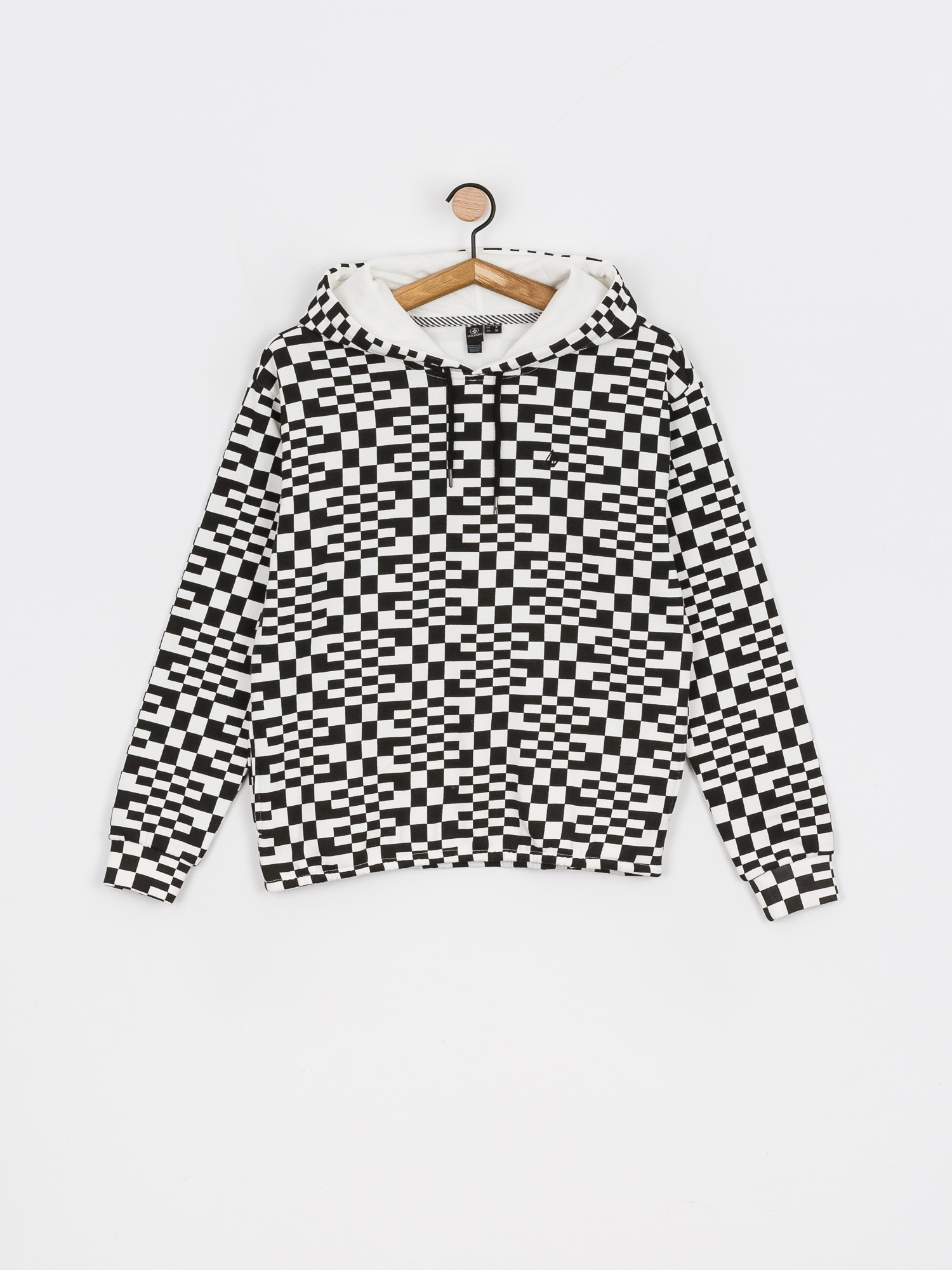 Volcom Check U Out HD Kapucnis pulóver Wmn (black white)