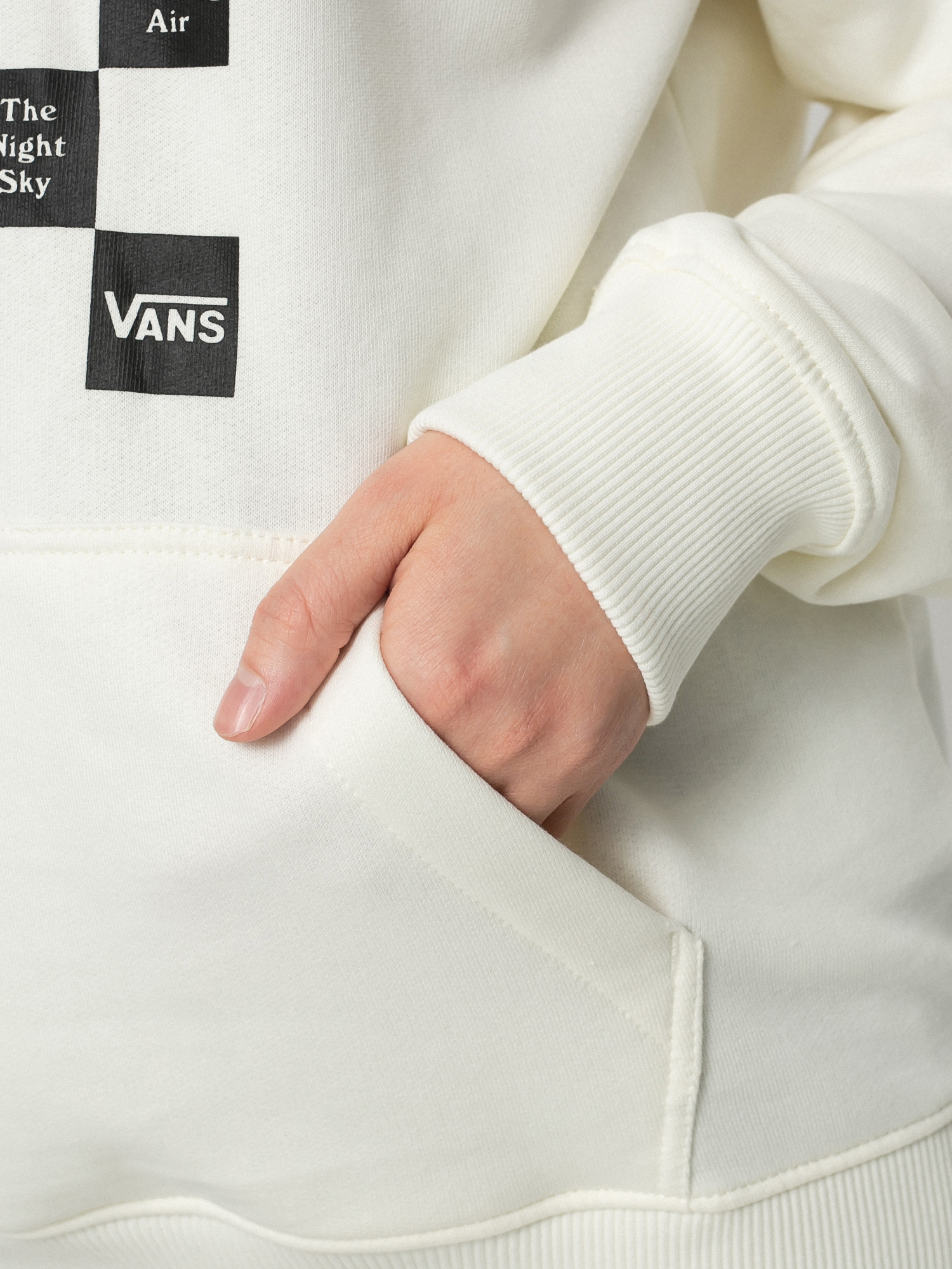 Vans Checkerboard Day HD Kapucnis pulóver Wmn (marshmallow)