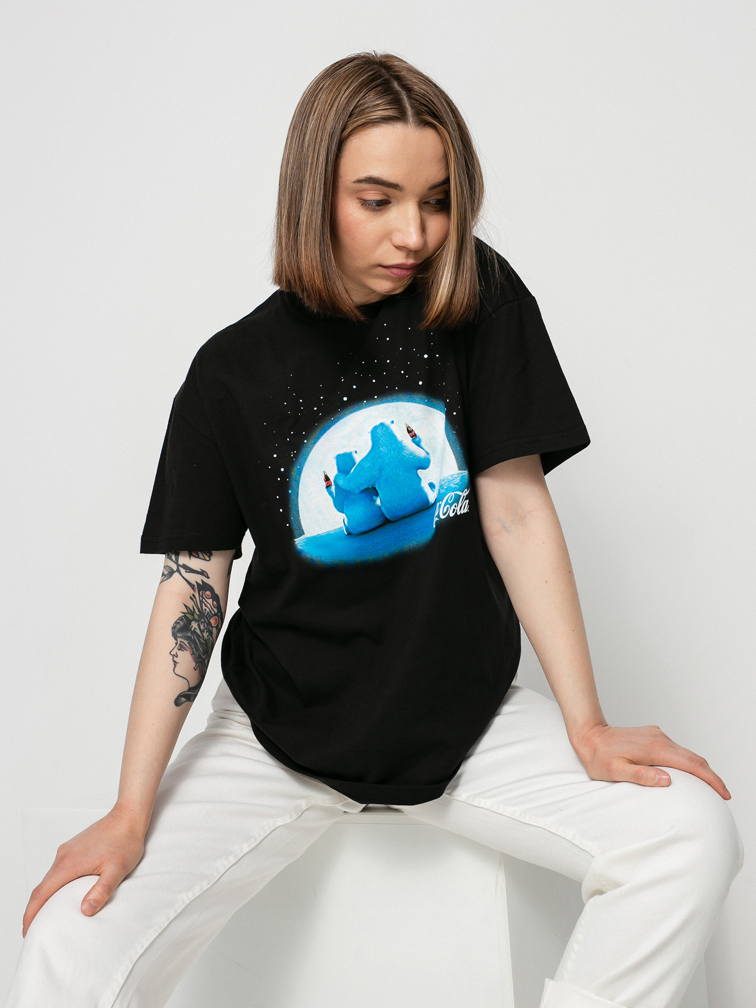 Local Heroes Coca Cola Polar Bear Póló Wmn (black)