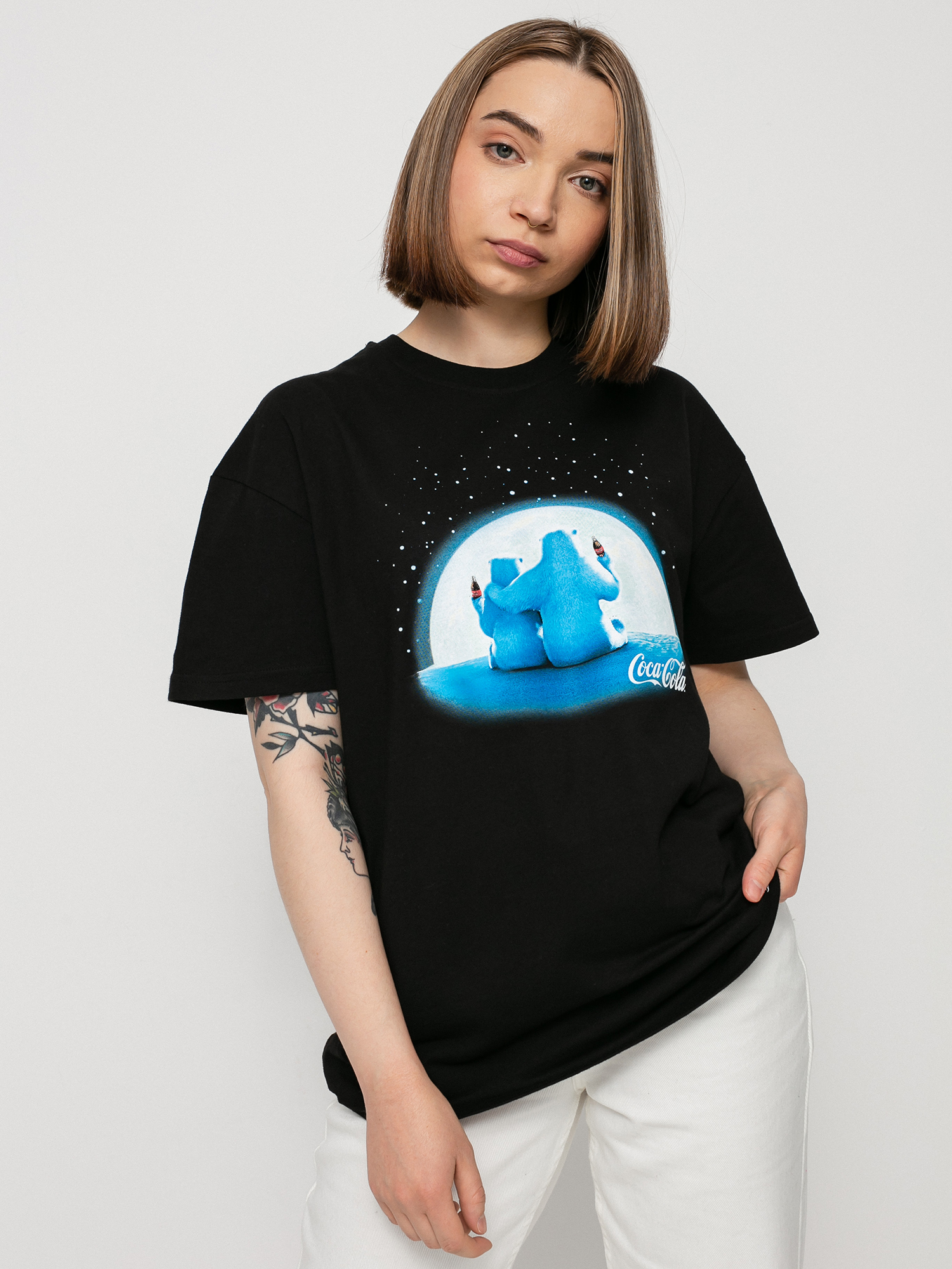 Local Heroes Coca Cola Polar Bear Póló Wmn (black)