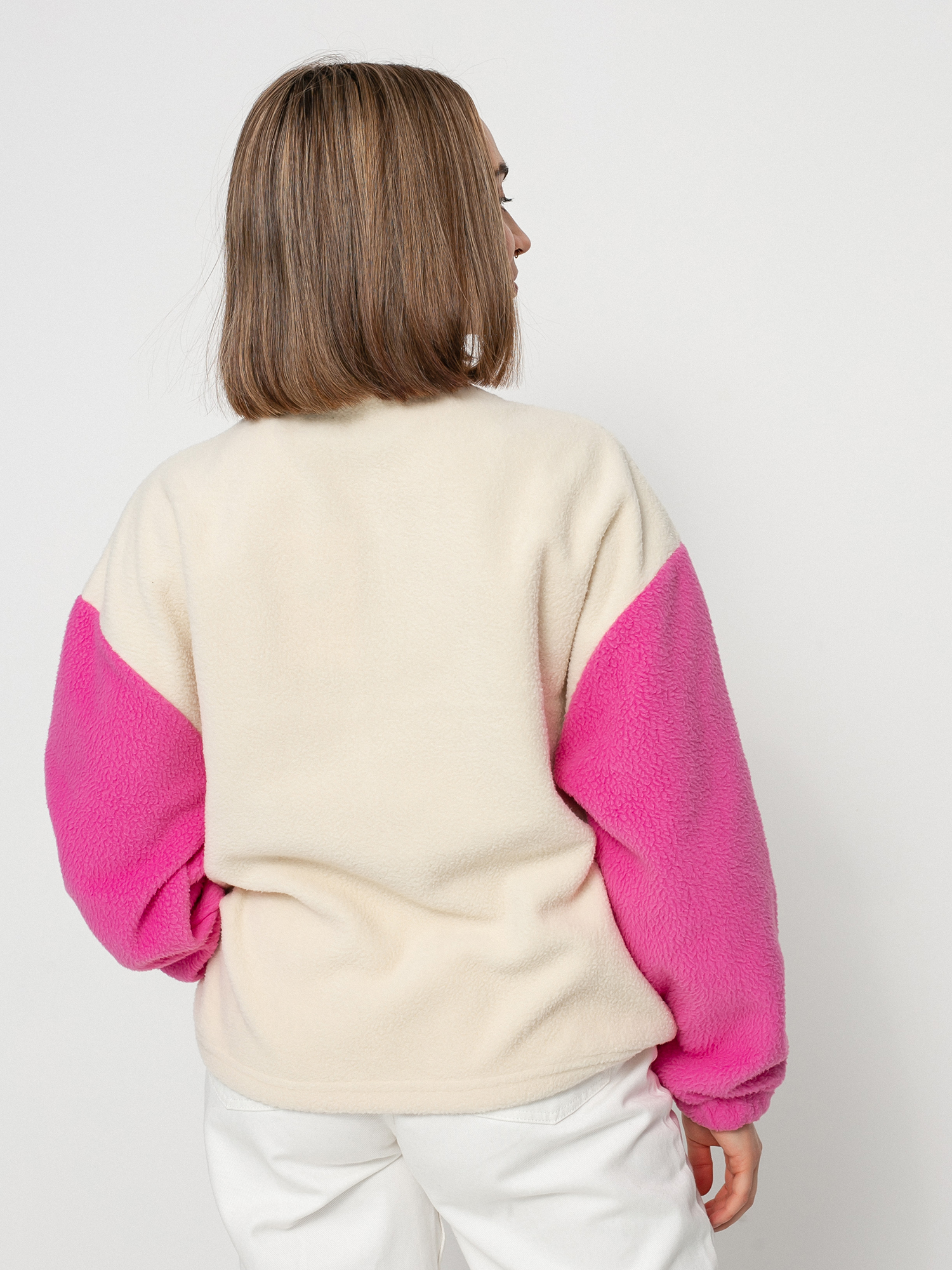 Local Heroes Coca Cola Zip Up Pulóver Wmn (beige/pink)