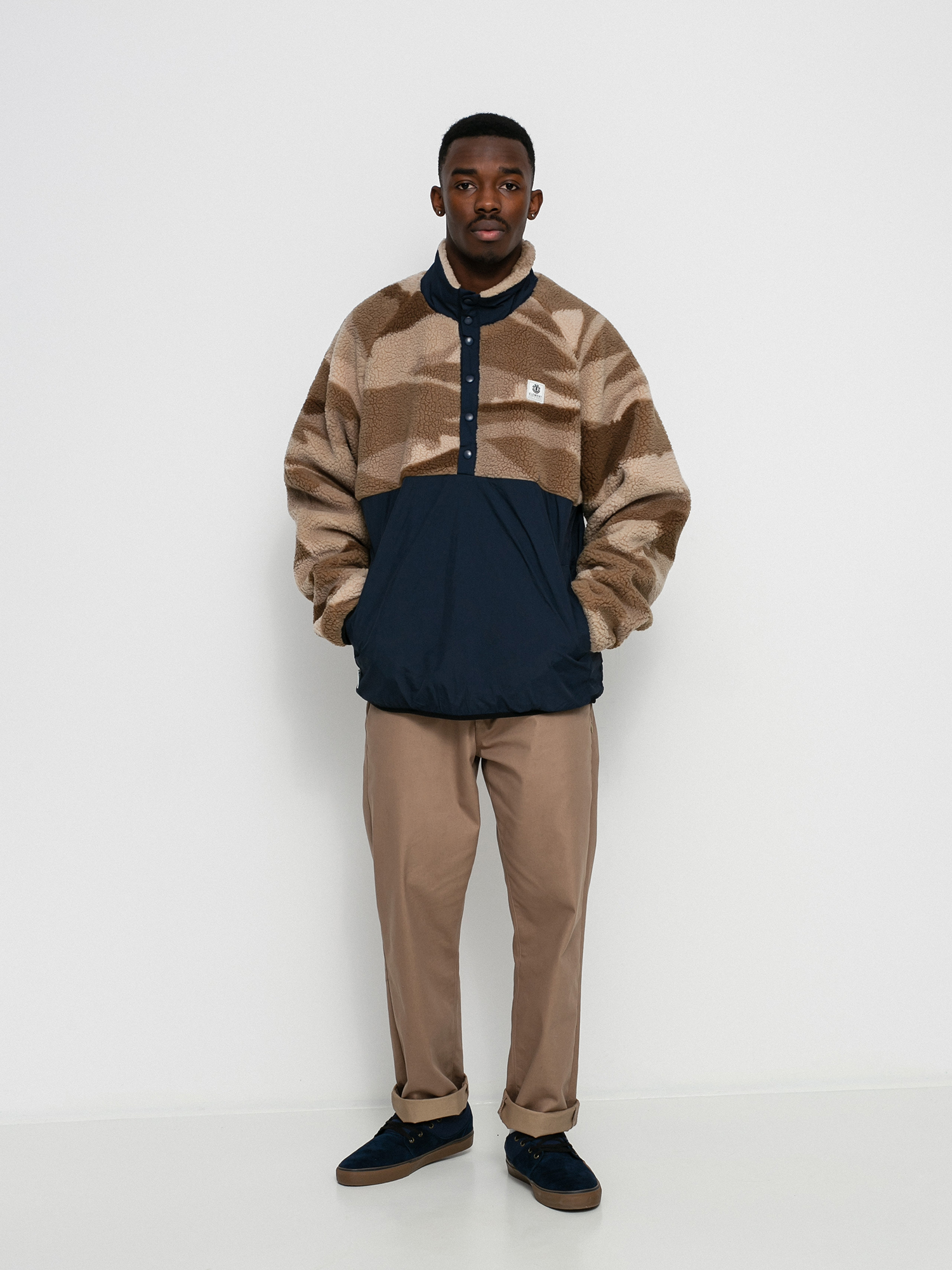 Element Mountain Sherpa 1/4 Pulóver (landscape dpm)