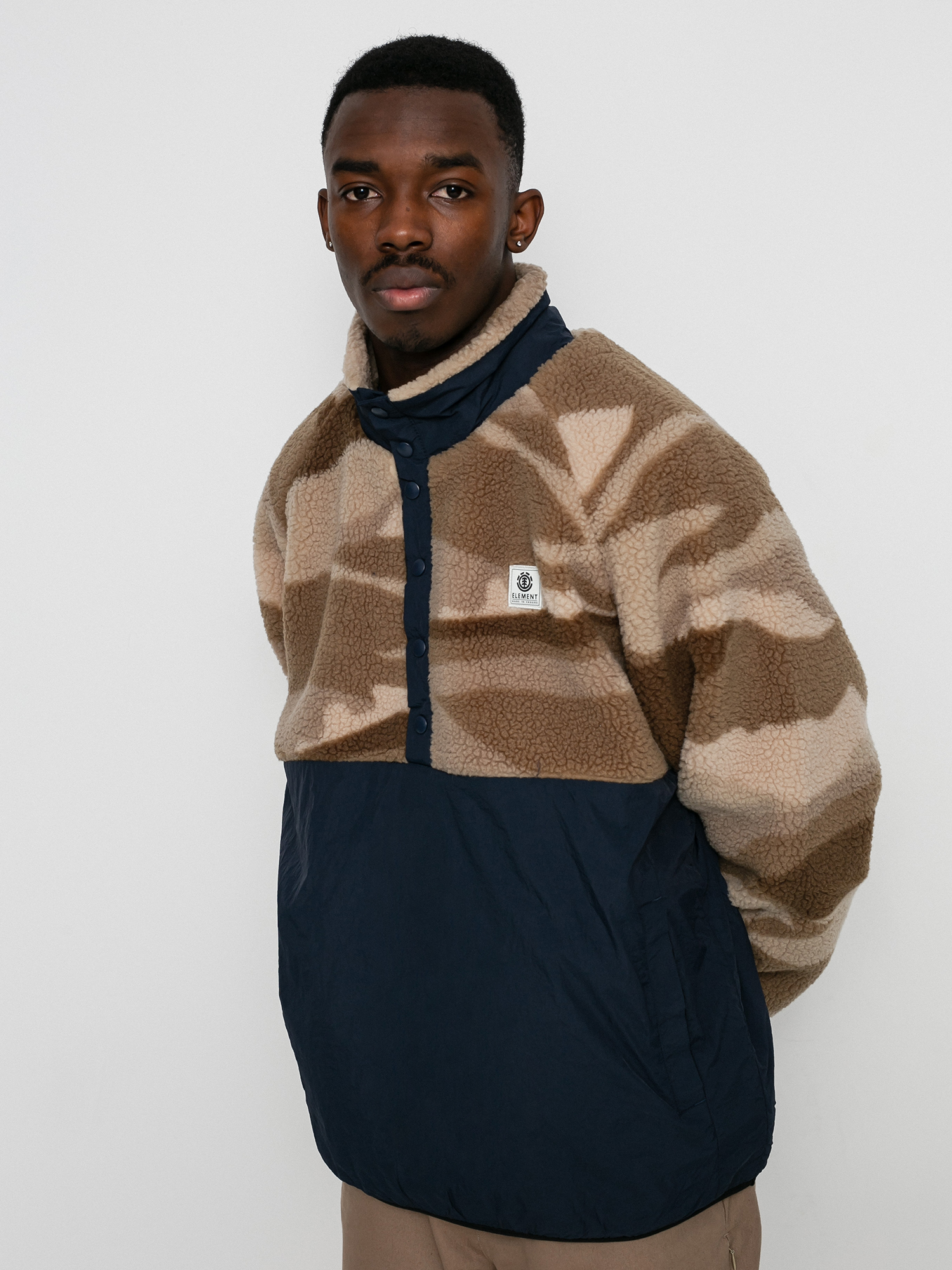 Element Mountain Sherpa 1/4 Pulóver (landscape dpm)