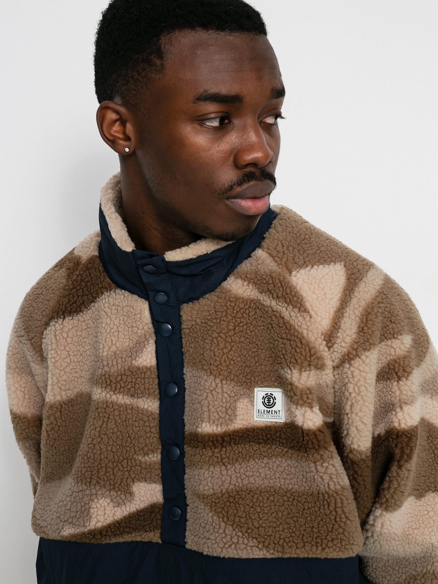 Element Mountain Sherpa 1/4 Pulóver (landscape dpm)