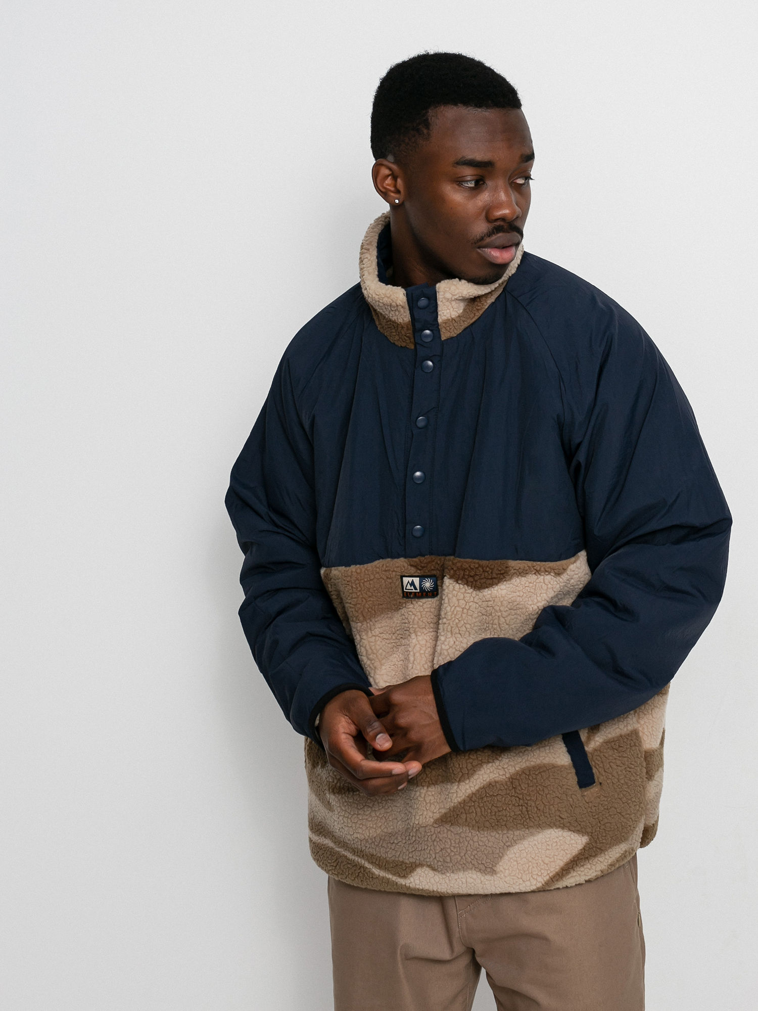 Element Mountain Sherpa 1/4 Pulóver (landscape dpm)