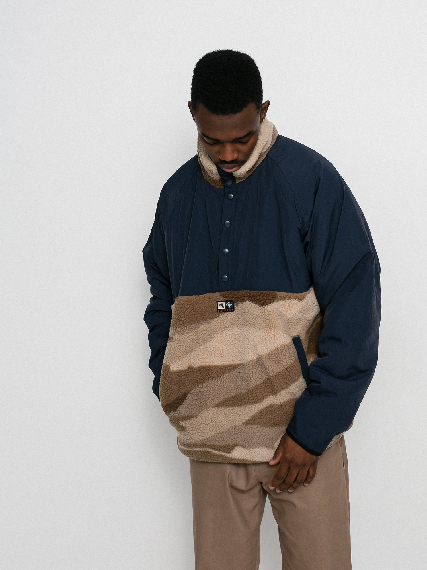 Element Mountain Sherpa 1/4 Pulóver (landscape dpm)