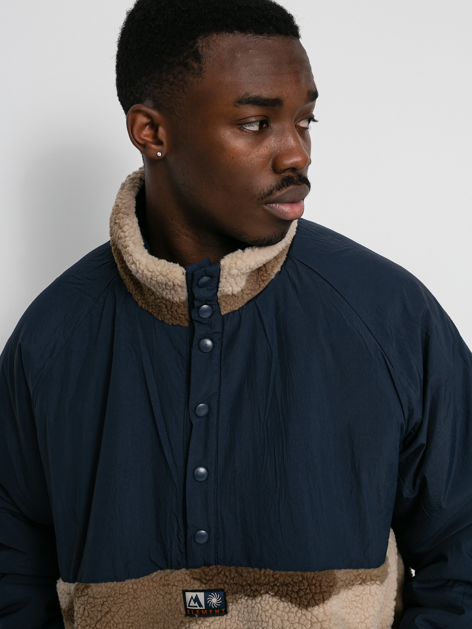 Element Mountain Sherpa 1/4 Pulóver (landscape dpm)