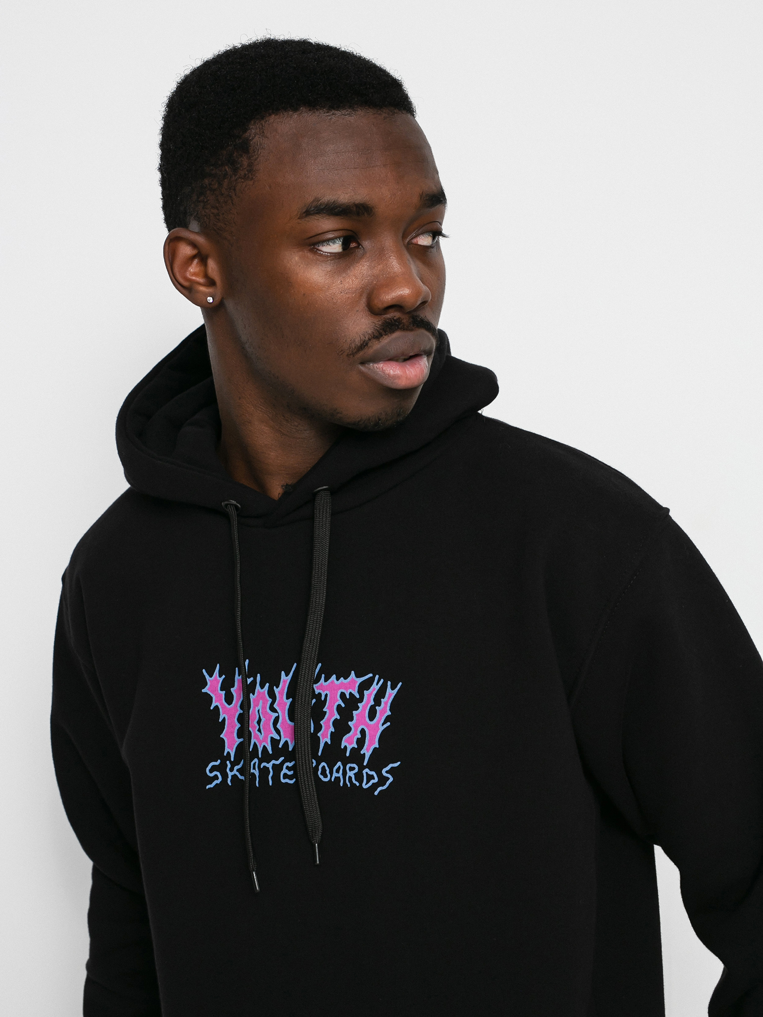 Youth Skateboards Bummers Logo HD Kapucnis pulóver (black)