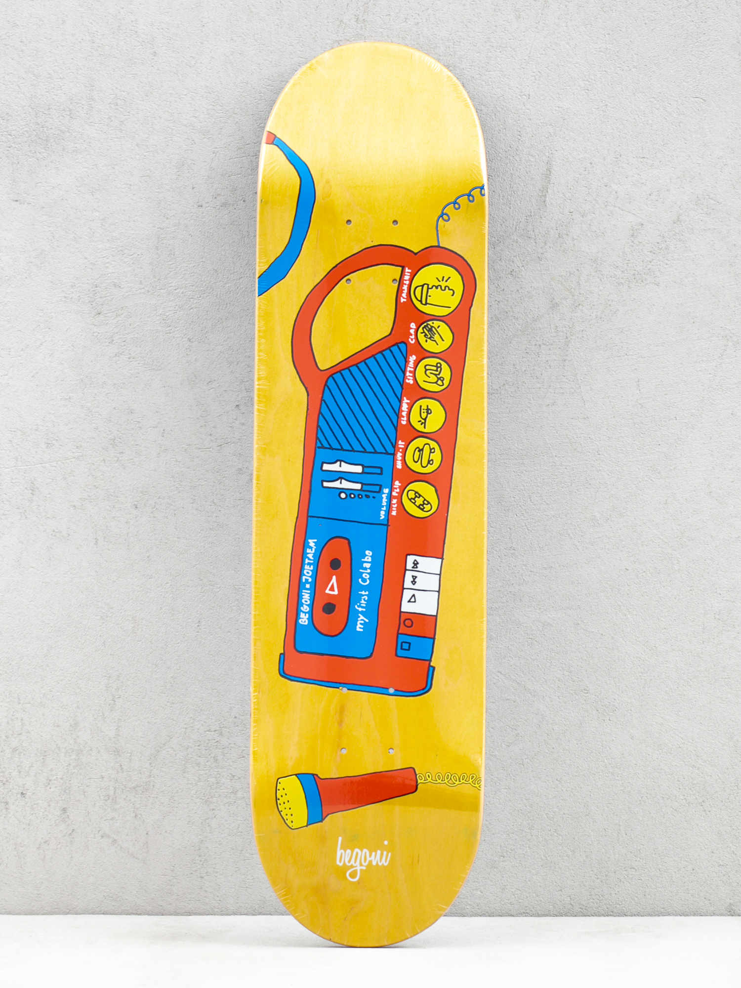 Mob Skateboards Begoni x Joetaem My First Collab Gördeszka lap (yellow/blue/red)