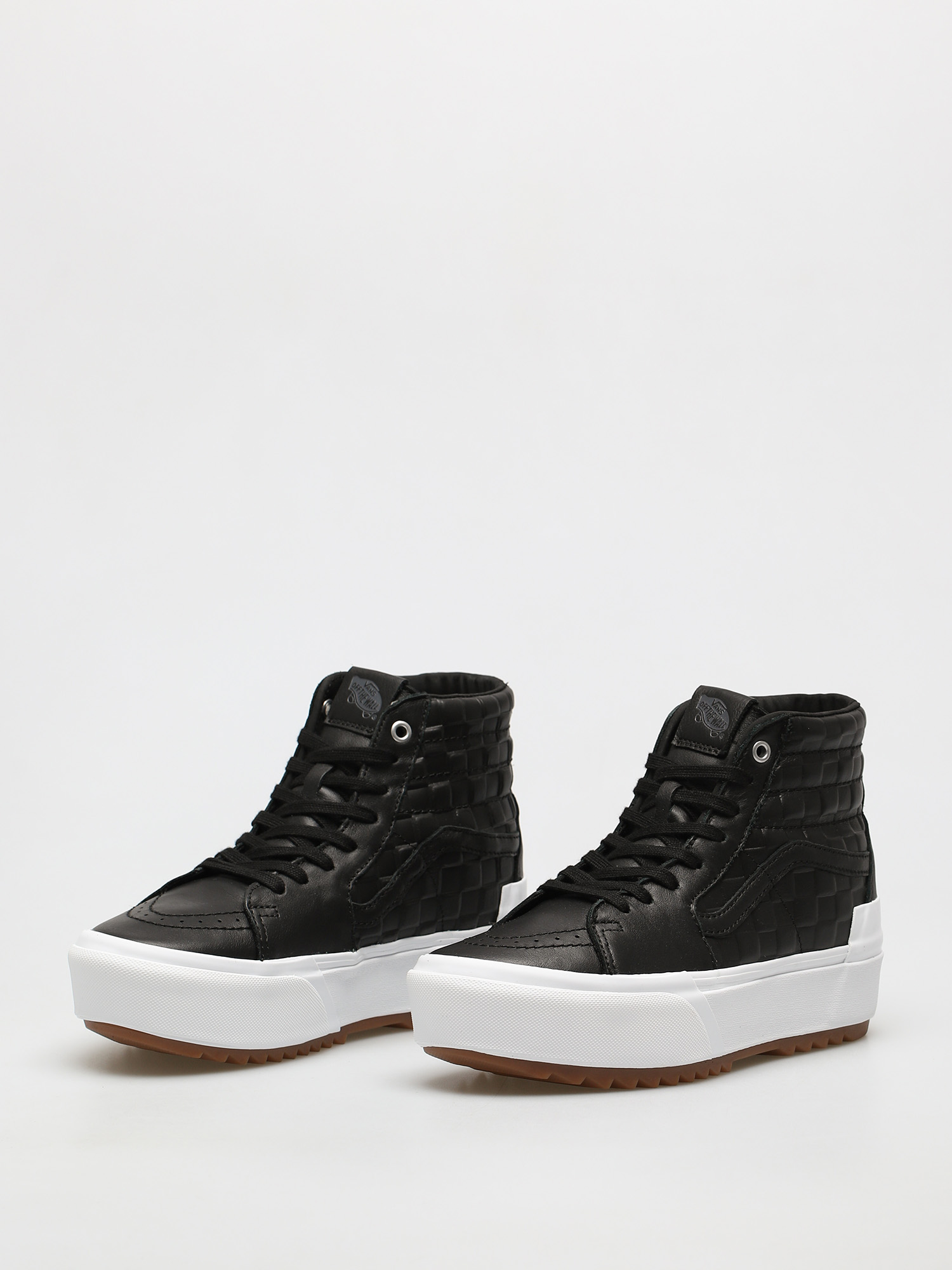 Vans Sk8 Hi Stacked Cipők (emboss check/black/true white)