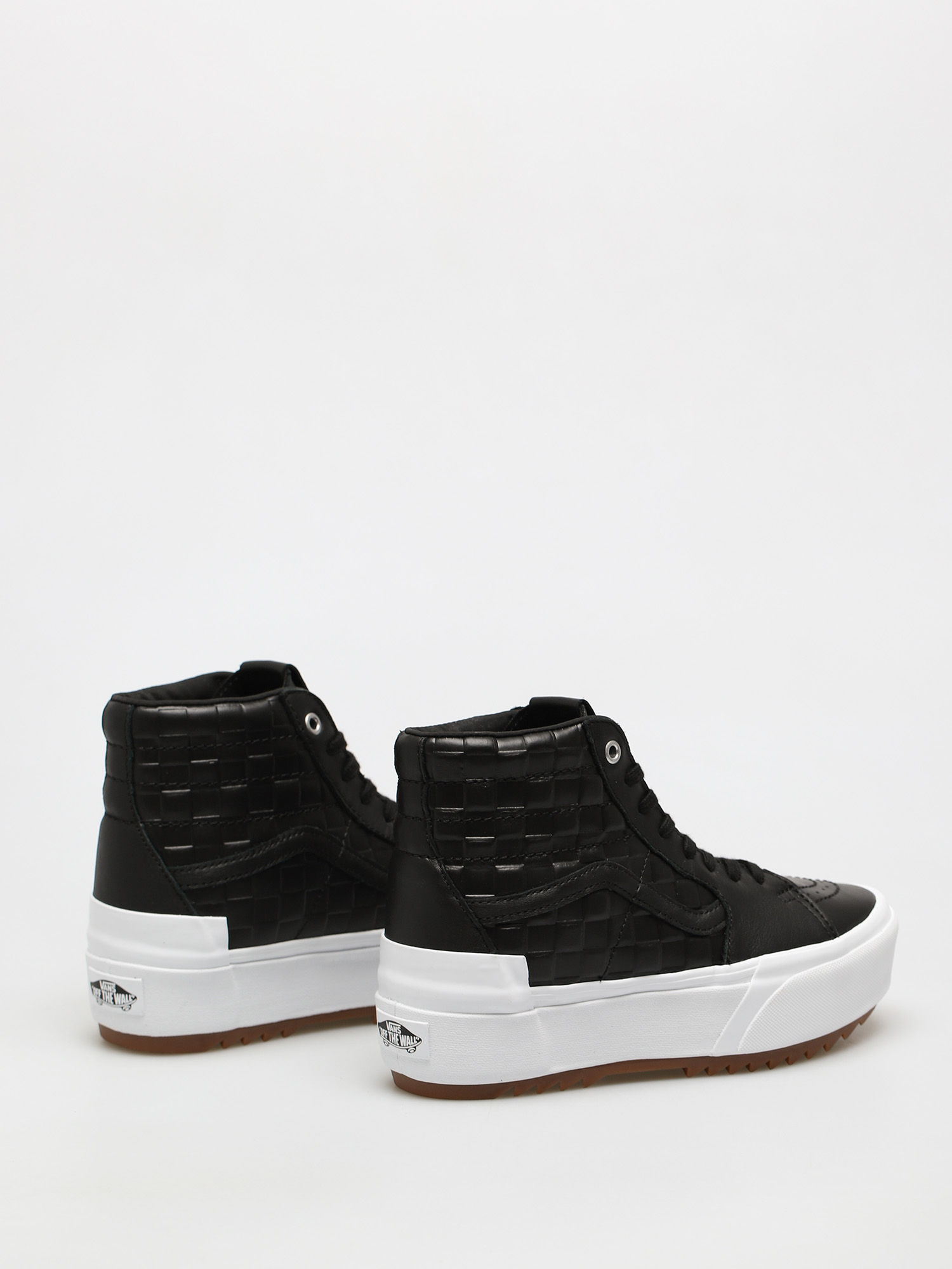 Vans Sk8 Hi Stacked Cipők (emboss check/black/true white)