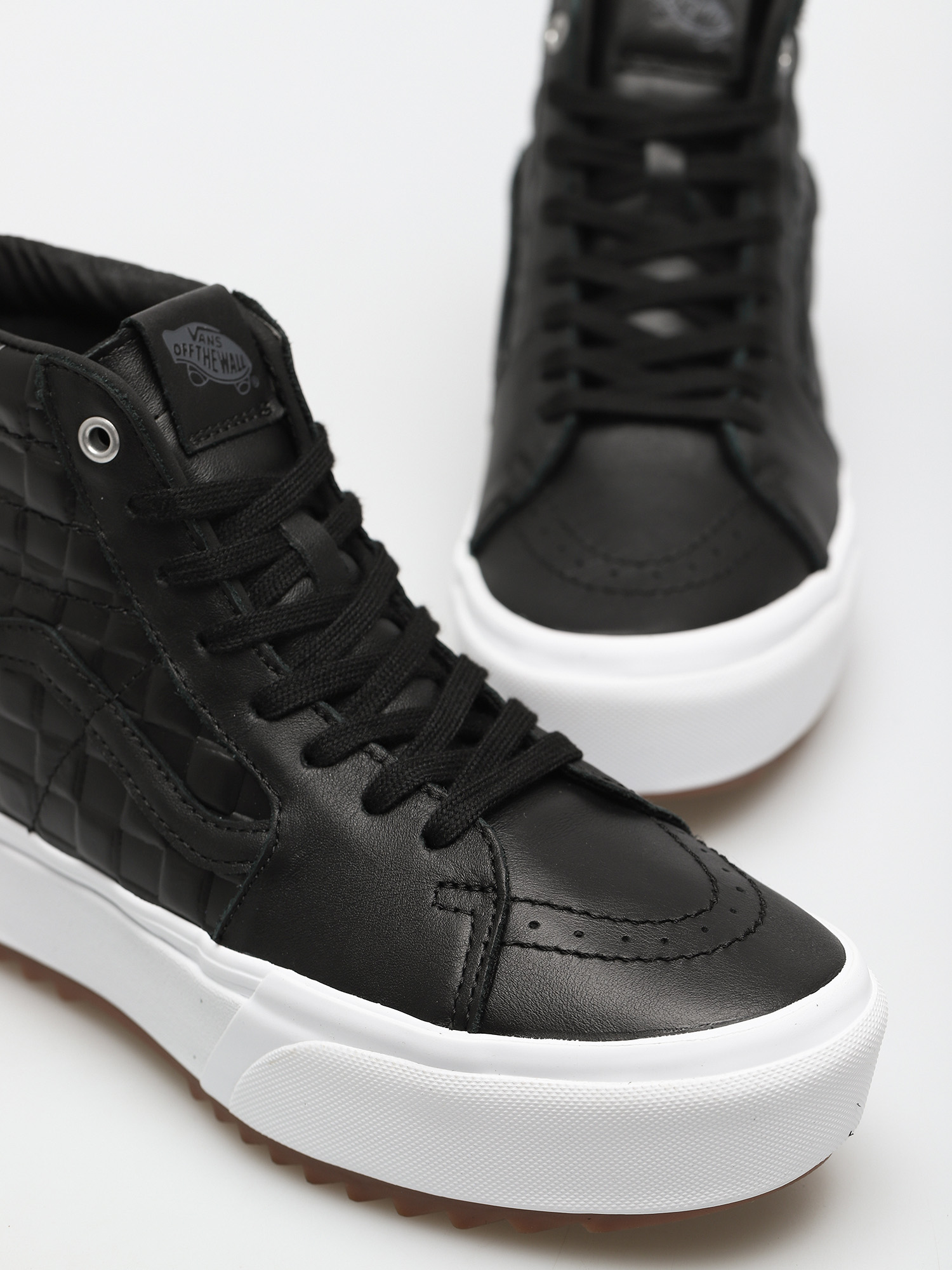 Vans Sk8 Hi Stacked Cipők (emboss check/black/true white)