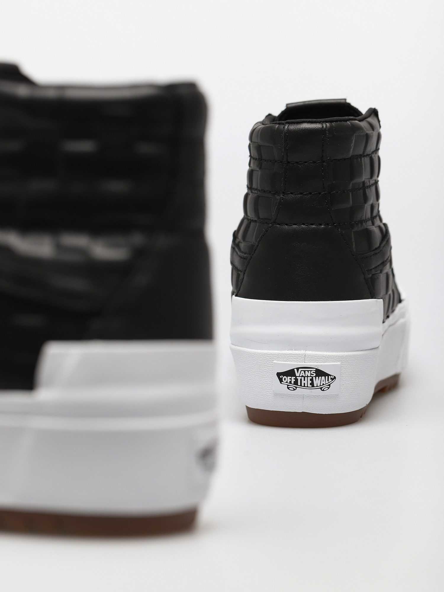 Vans Sk8 Hi Stacked Cipők (emboss check/black/true white)