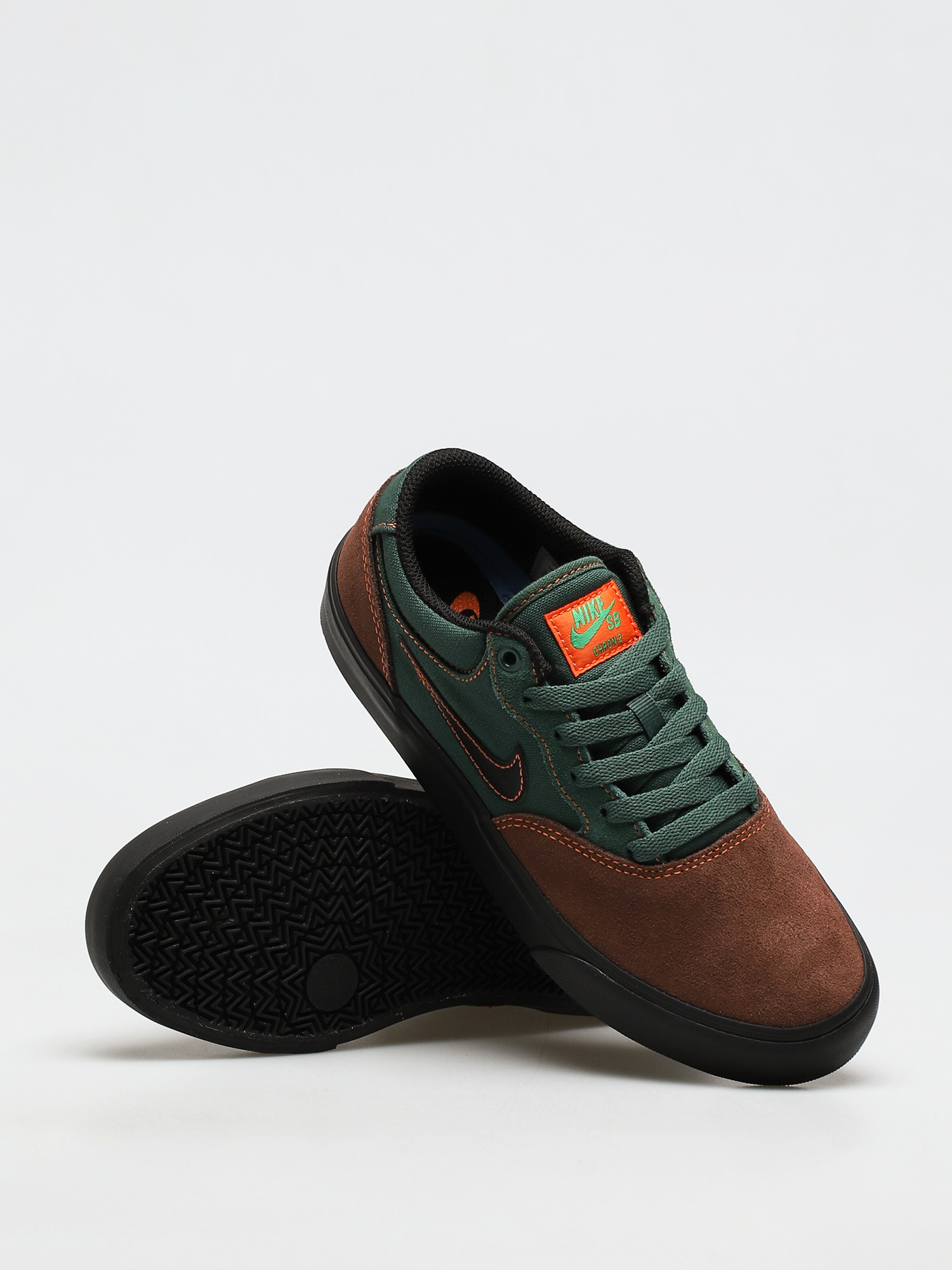 Nike SB Chron 2 Cipők (lt chocolate/black noble green)