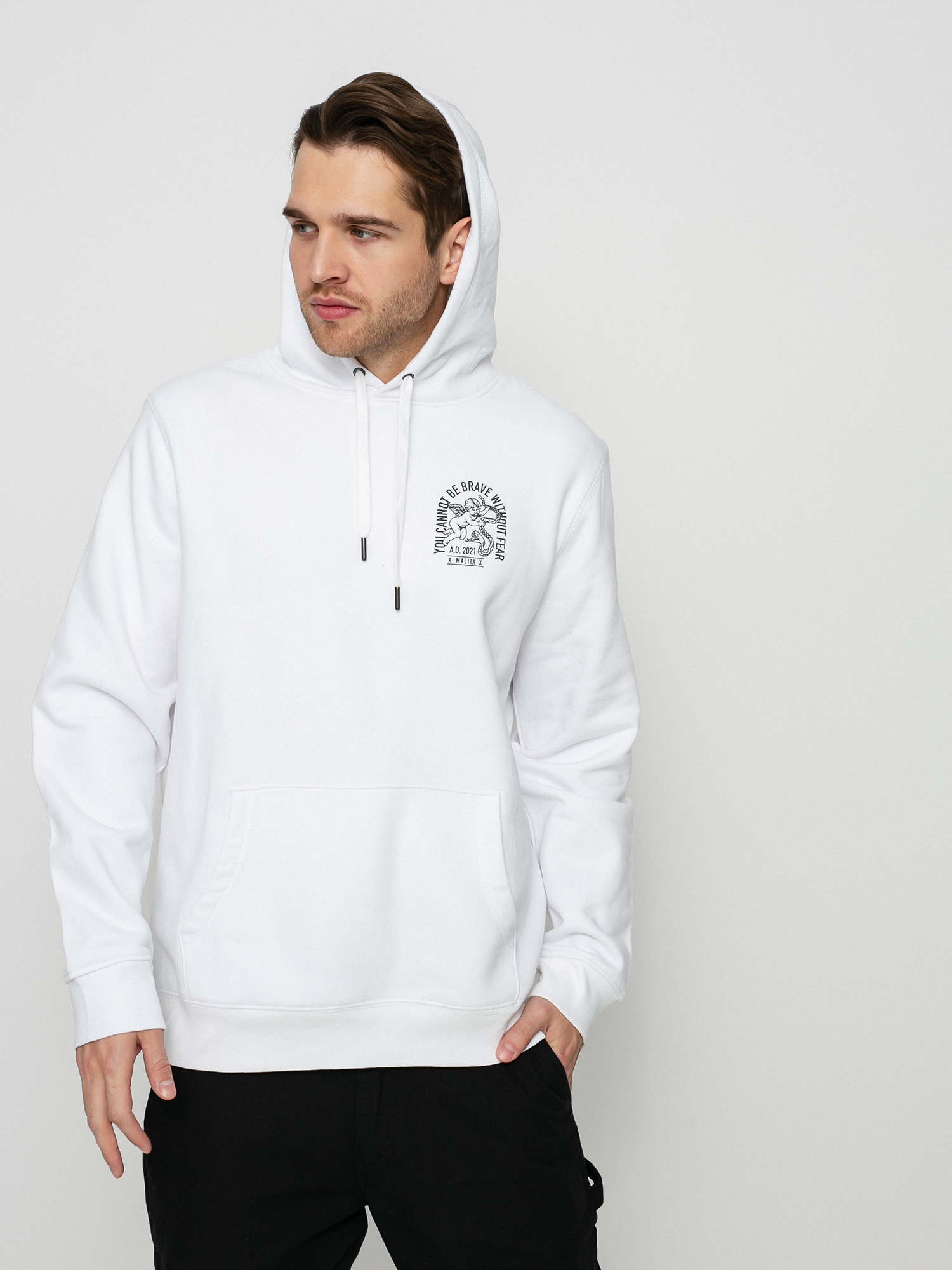 Malita Angel HD Kapucnis pulóver (white)