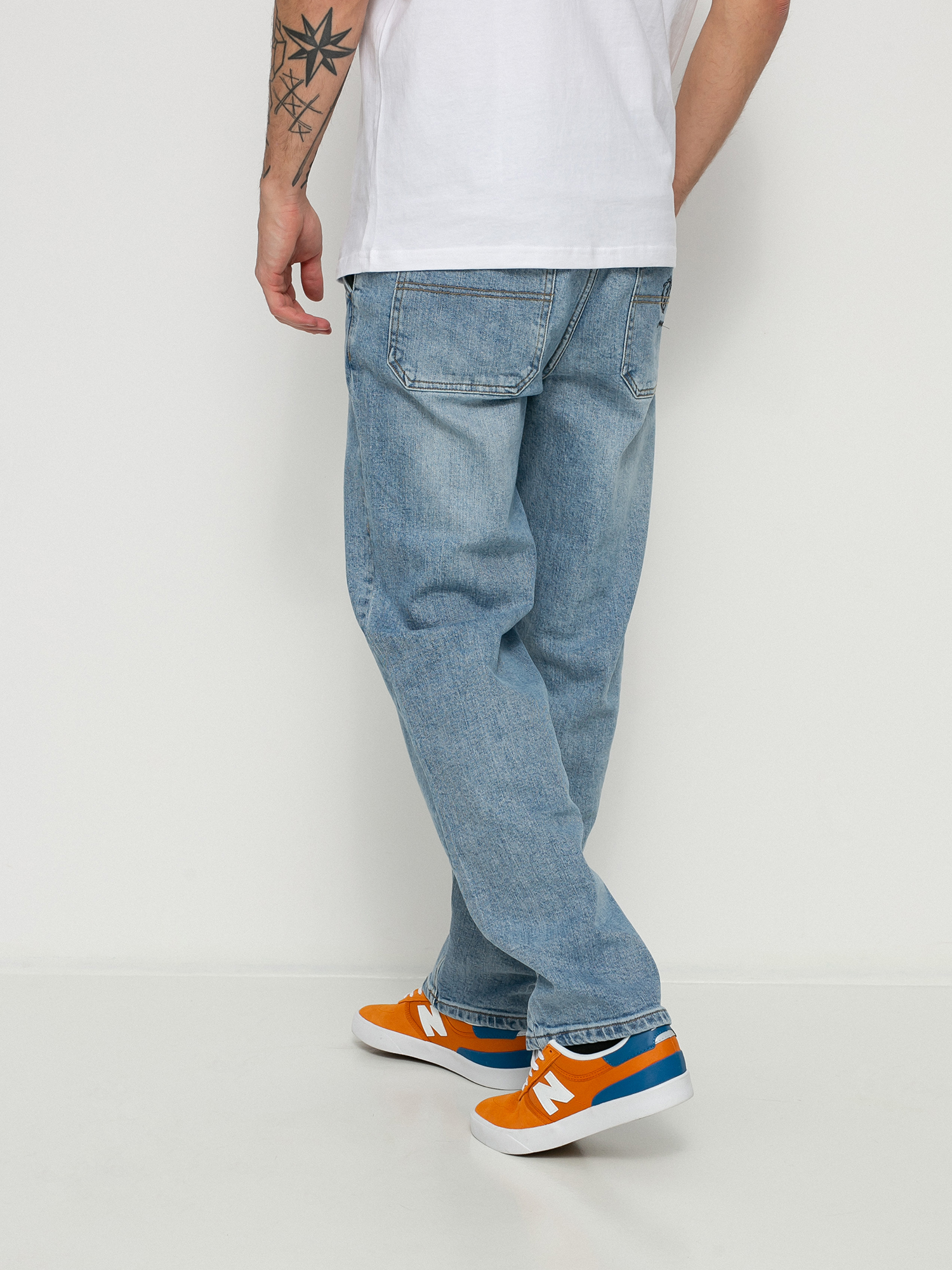 Former Distend Baggy Kisnadrág (washed blue)