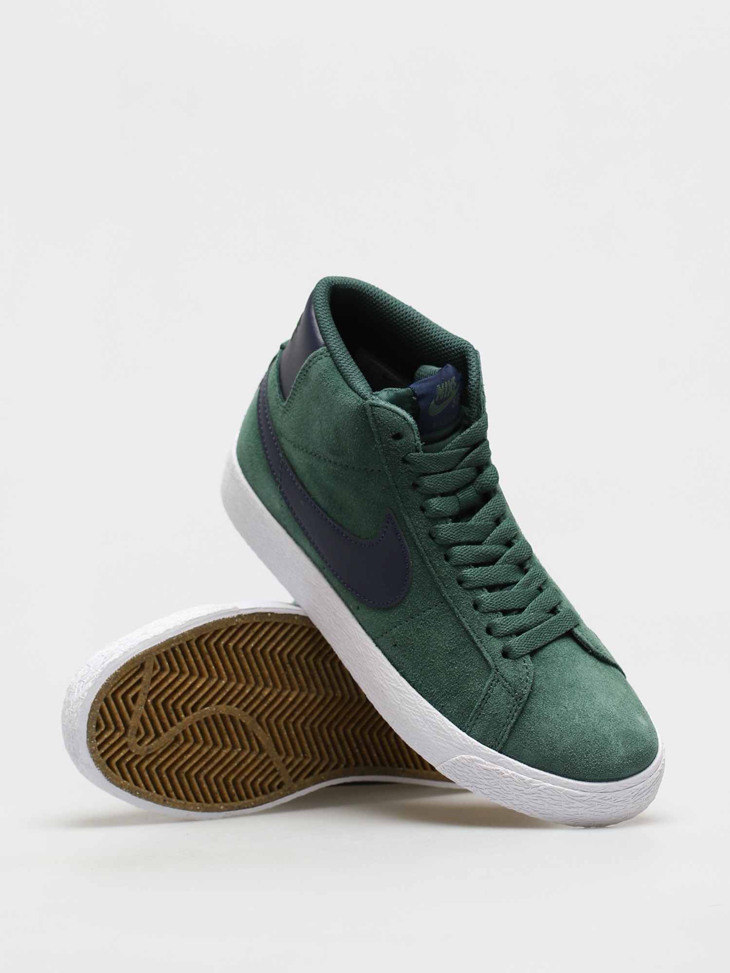 Nike SB Zoom Blazer Mid Cipők (noble green/midnight navy noble green)