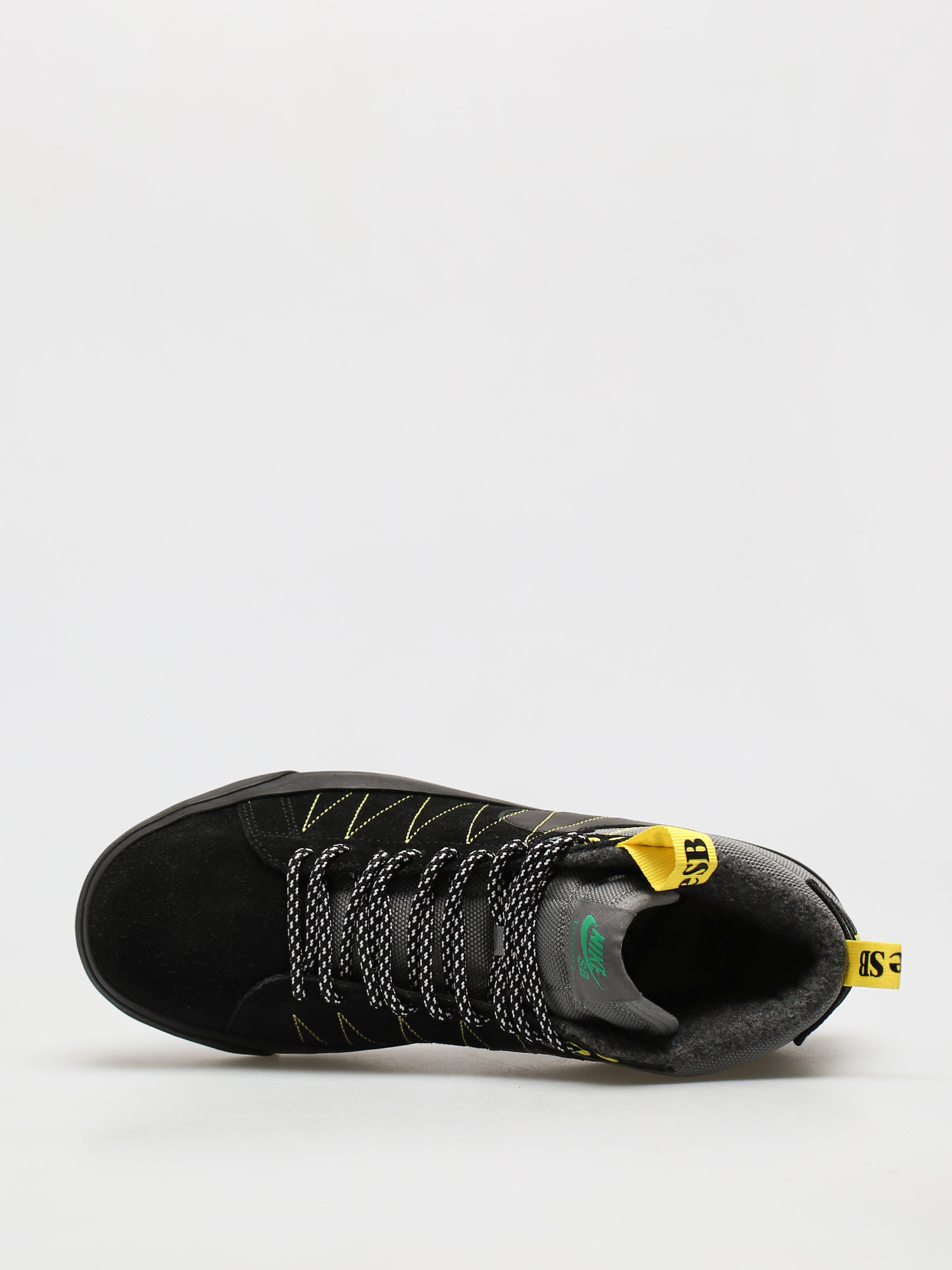 Nike SB Zoom Blazer Mid Premium Cipők (cool grey/black white yellow strike)