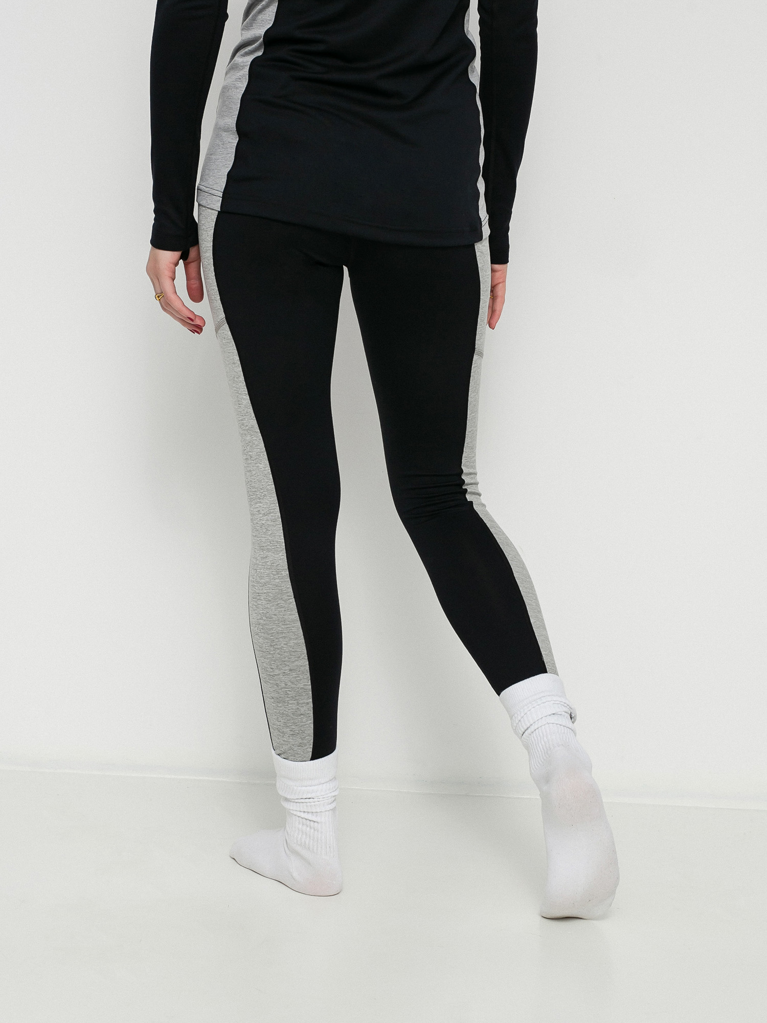 Női Burton Midweight X Base Layers Thermo leggings (true black/gray heather)