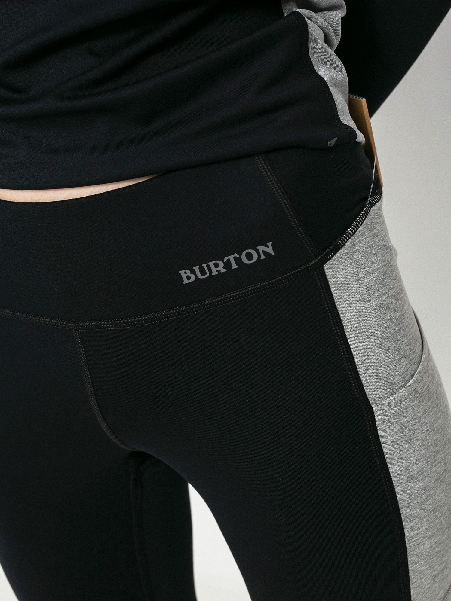 Női Burton Midweight X Base Layers Thermo leggings (true black/gray heather)
