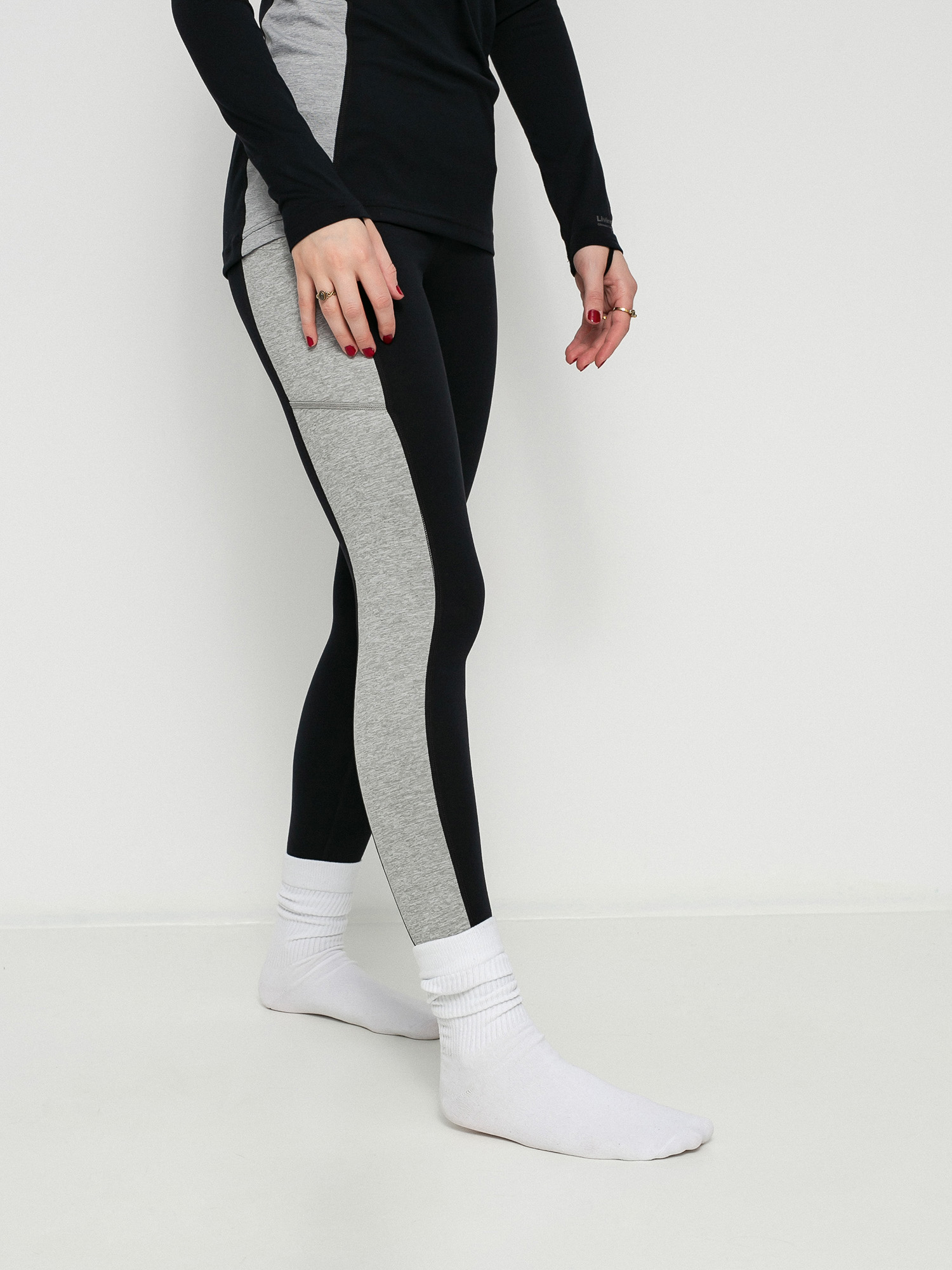 Női Burton Midweight X Base Layers Thermo leggings (true black/gray heather)