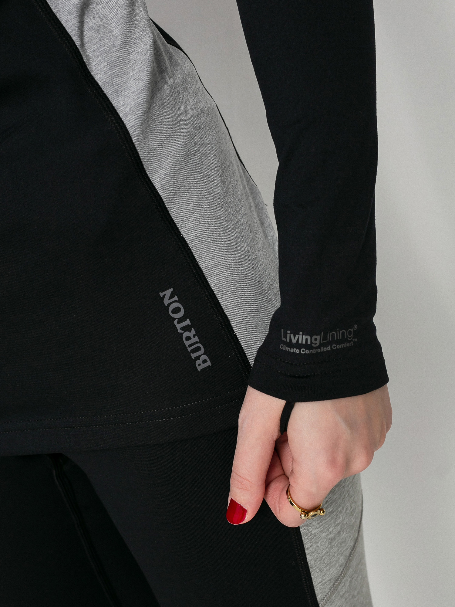 Női Burton Midweight X Base Layer Hosszú ujjú thermo felső (true black)