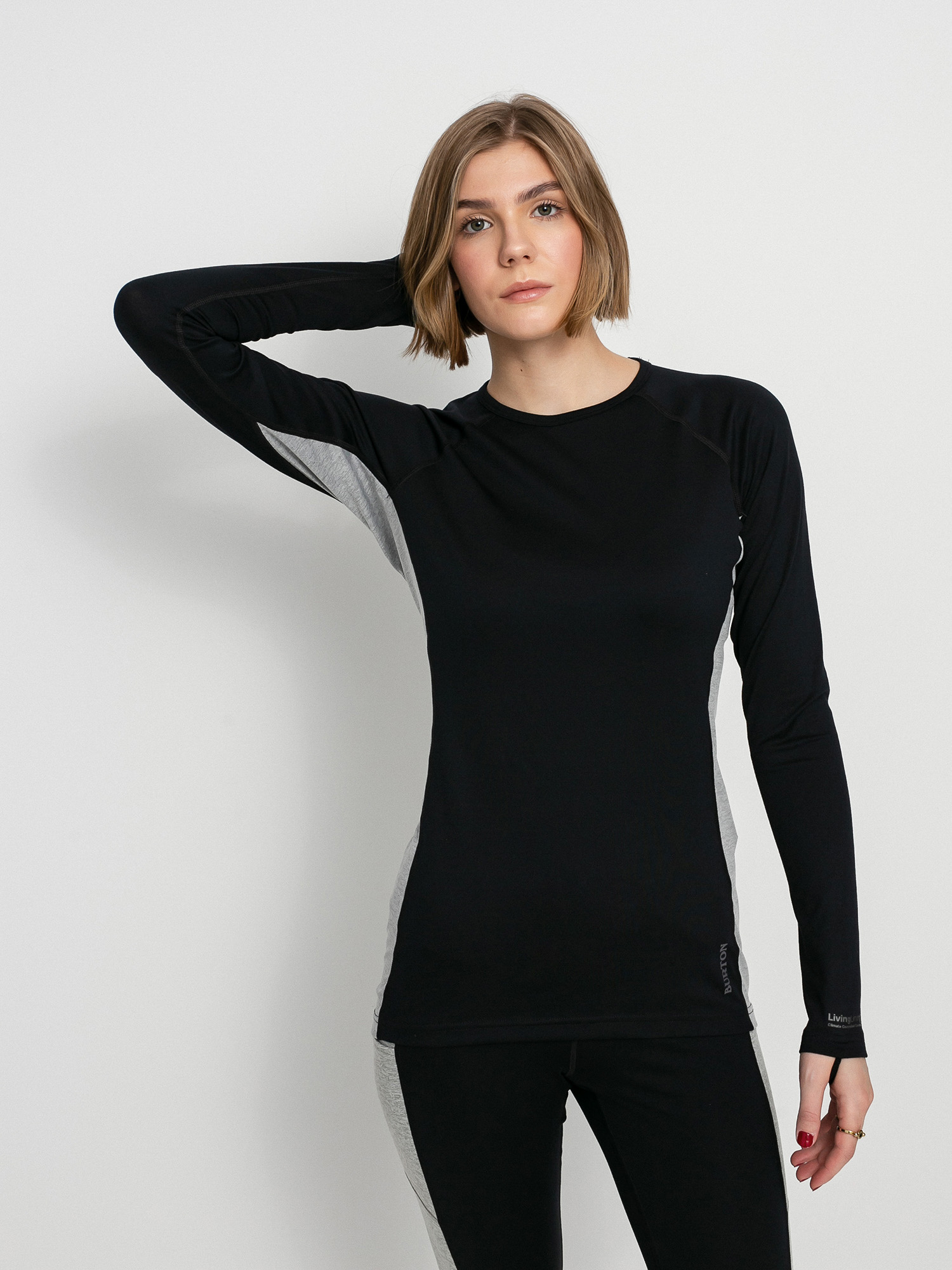 Női Burton Midweight X Base Layer Hosszú ujjú thermo felső (true black)